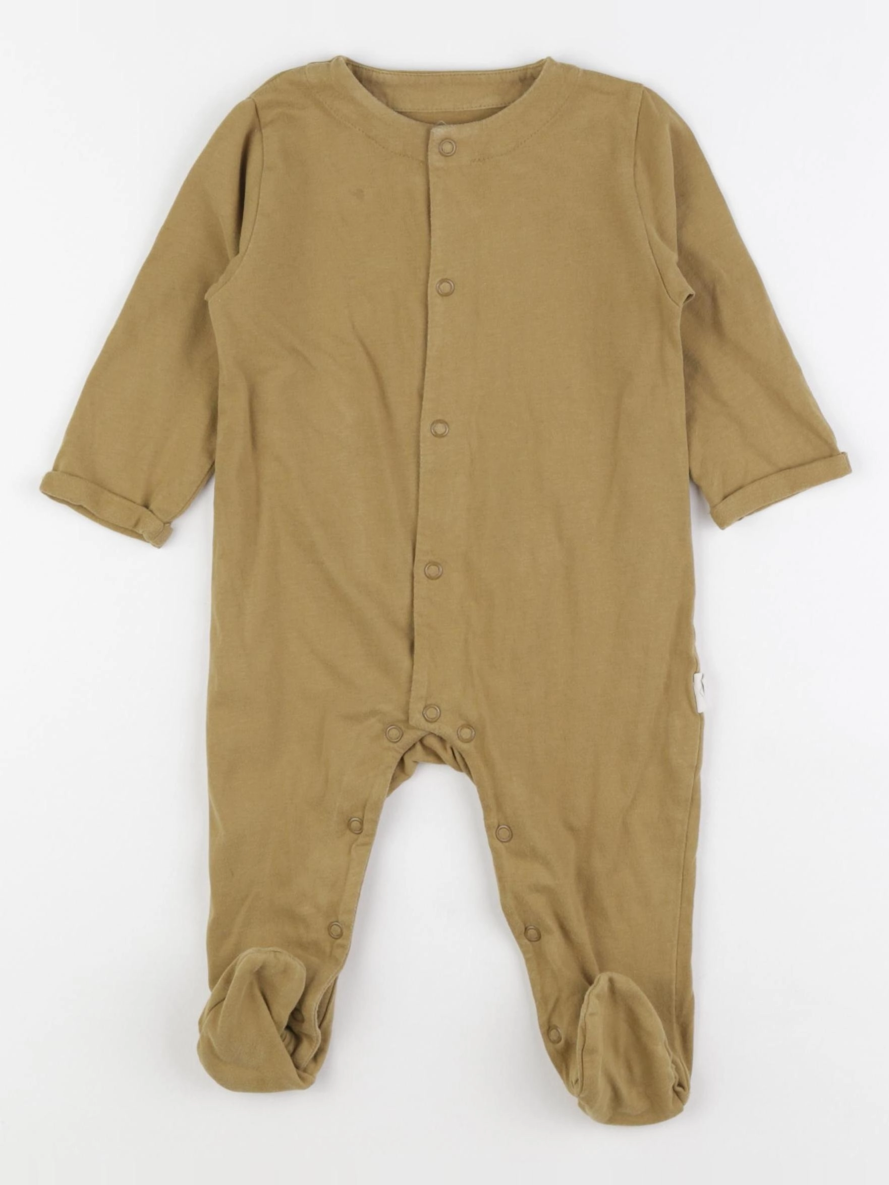 Petit Picotin - pyjama coton vert - 12 mois