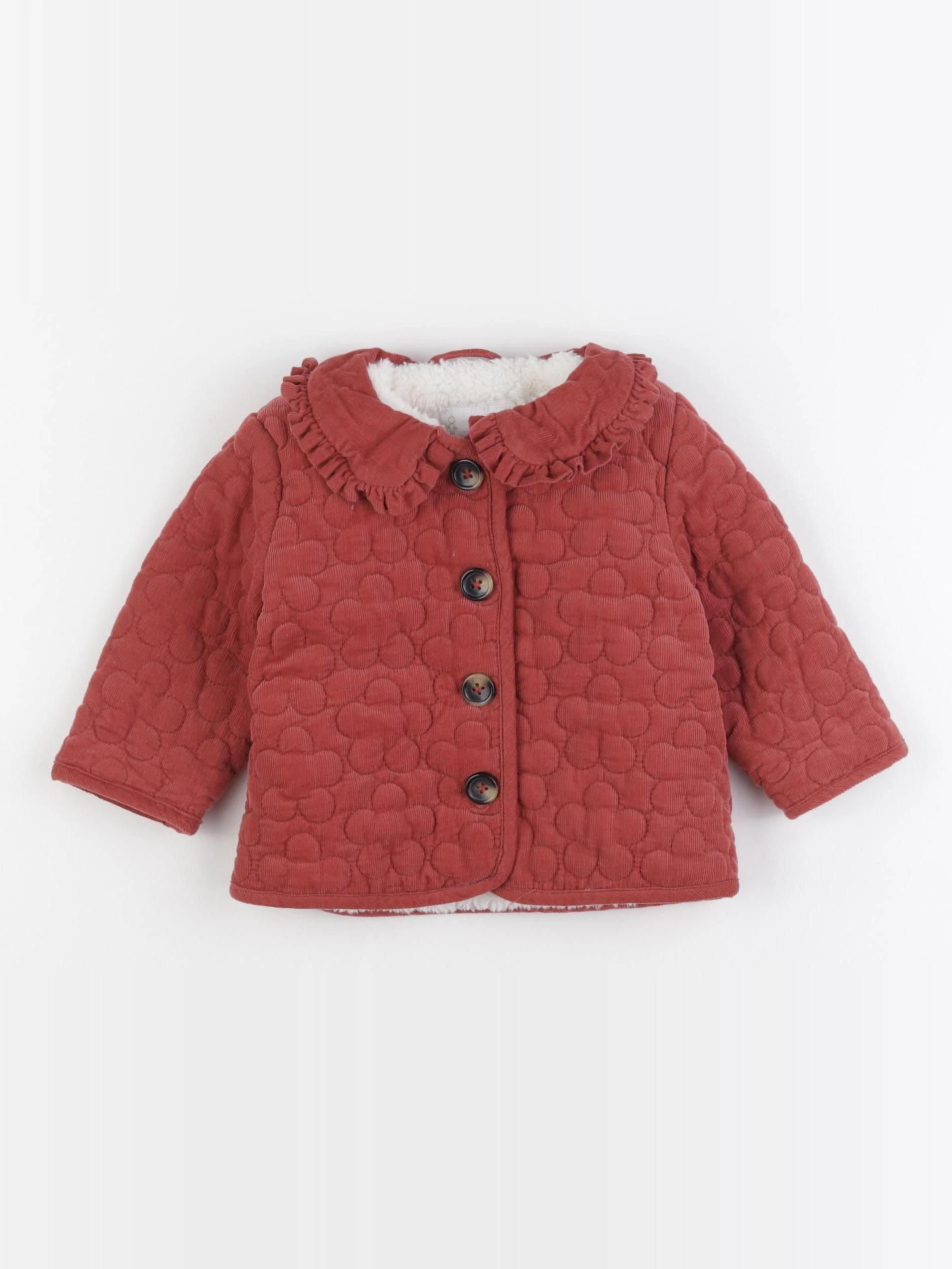 Vertbaudet - veste rouge - 6 mois