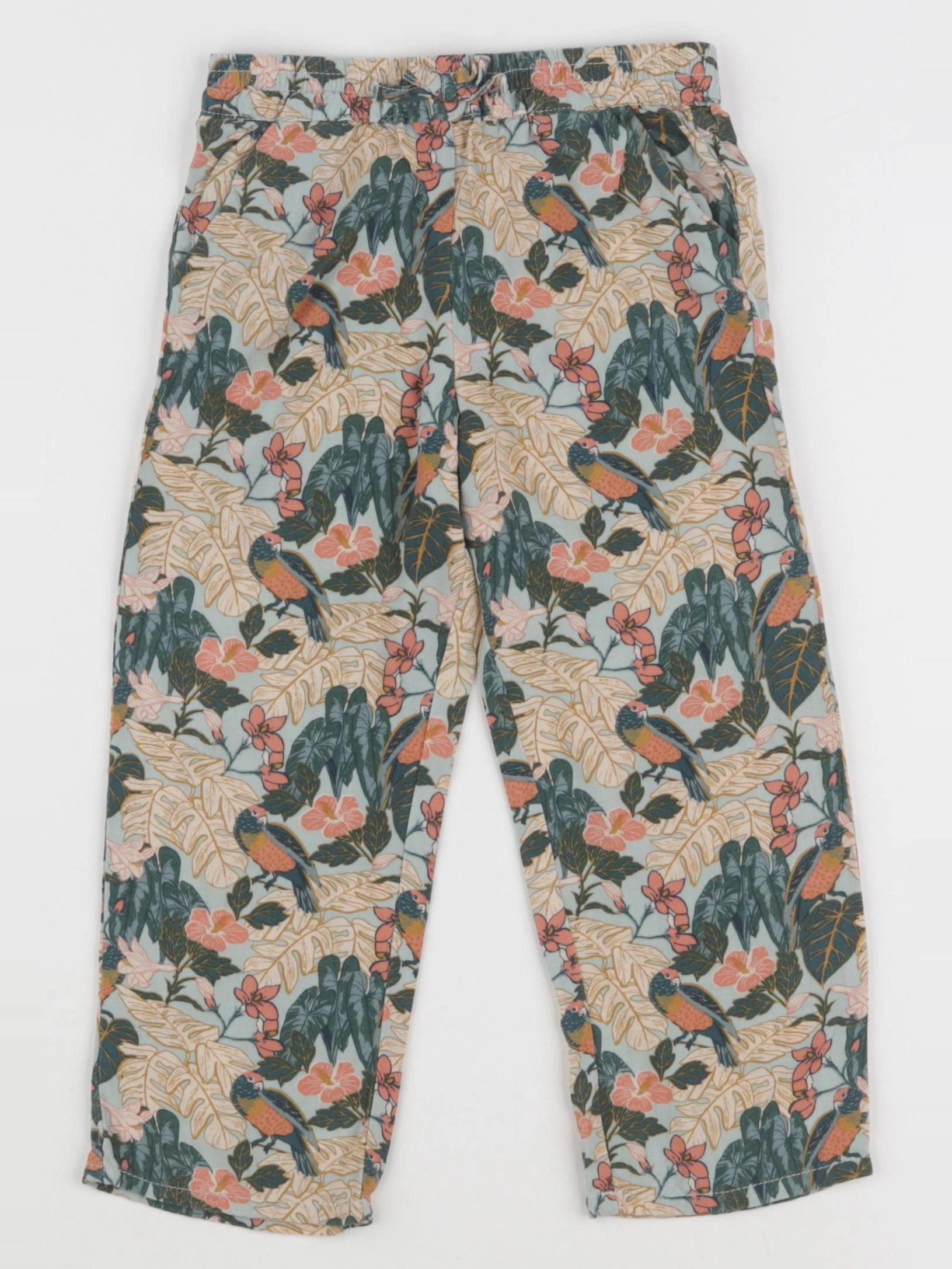 Vertbaudet - pantalon multicolore, vert - 3 ans