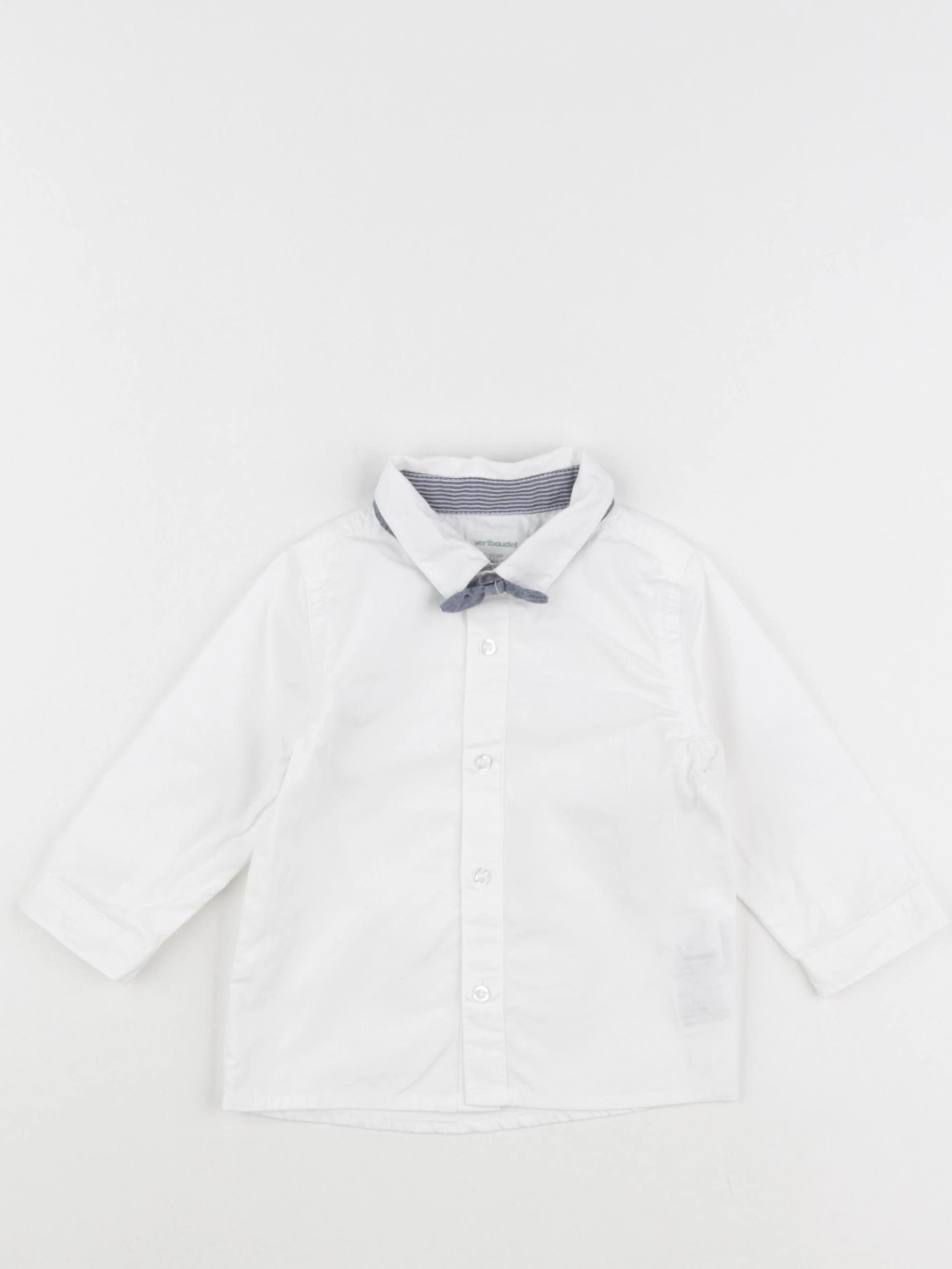Vertbaudet - chemise blanc - 9 mois