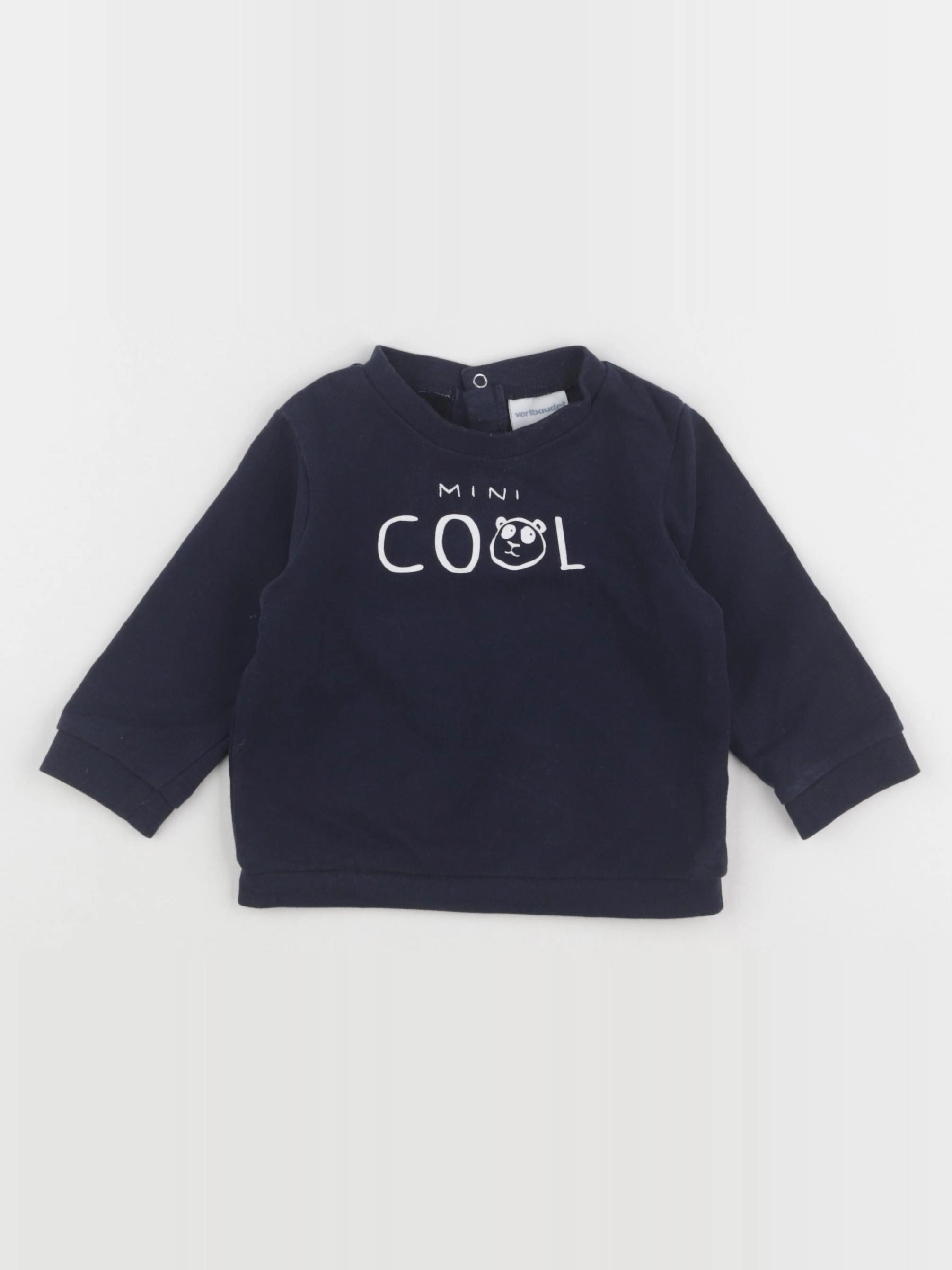 Vertbaudet - sweat bleu - 9 mois