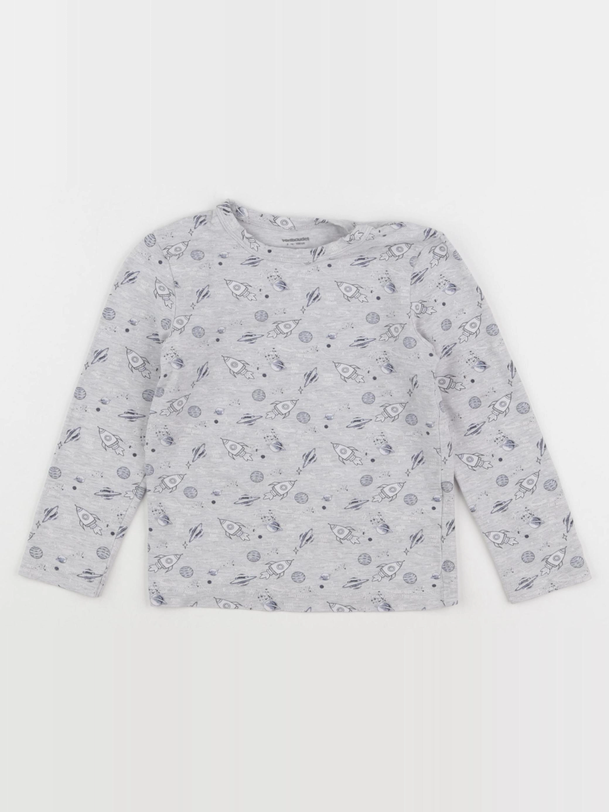 Vertbaudet - maillot de corps gris - 5 ans
