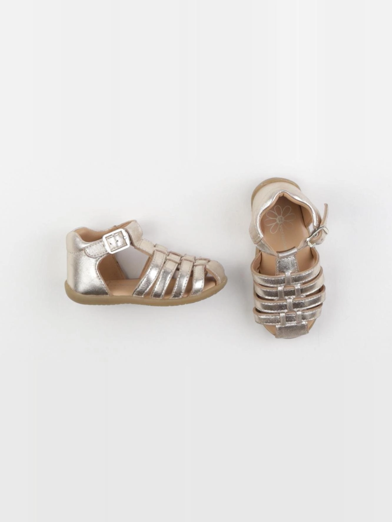 Vertbaudet - sandales bronze - pointure 21
