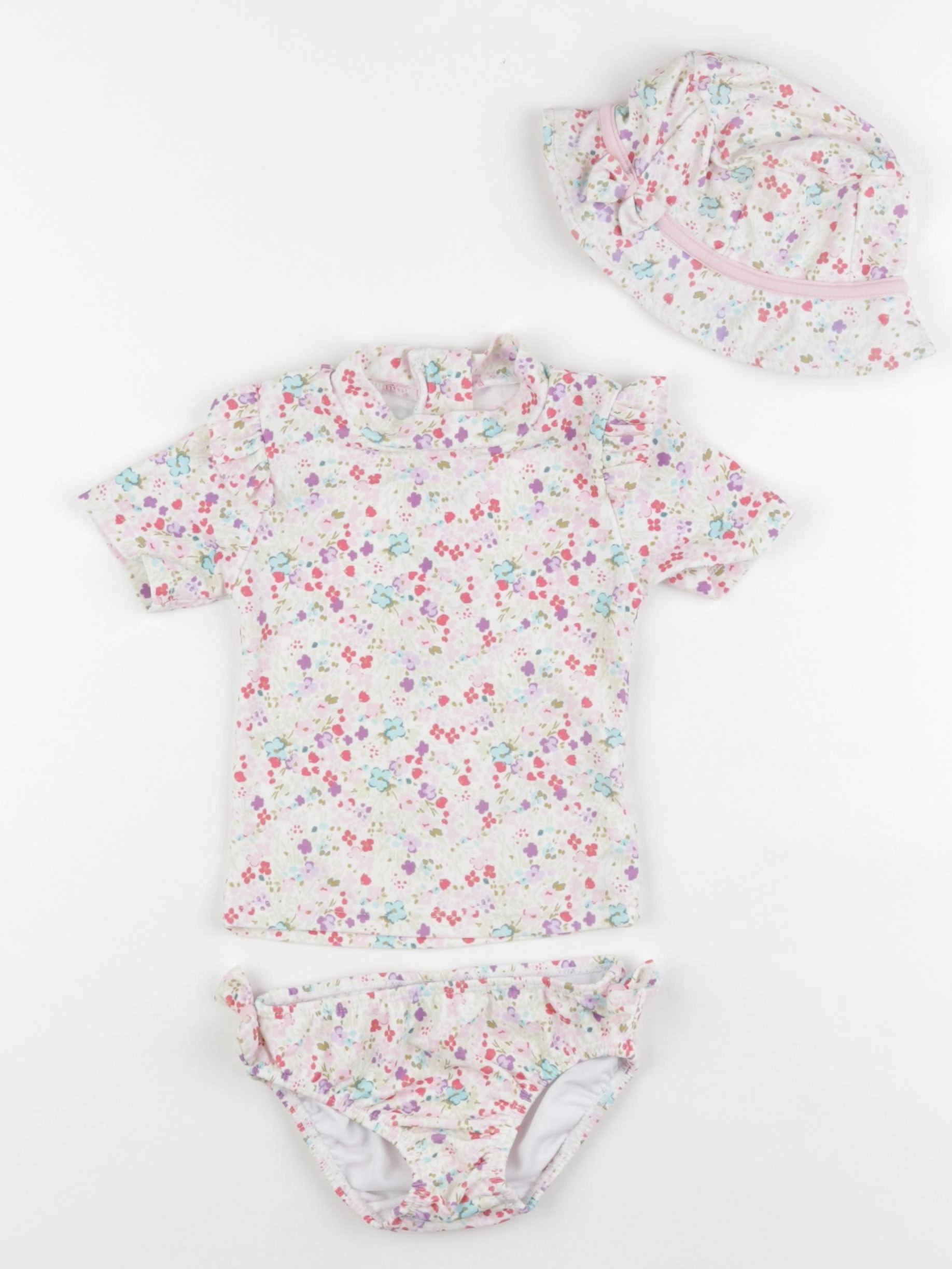 Vertbaudet - ensemble de bain multicolore - 12 mois