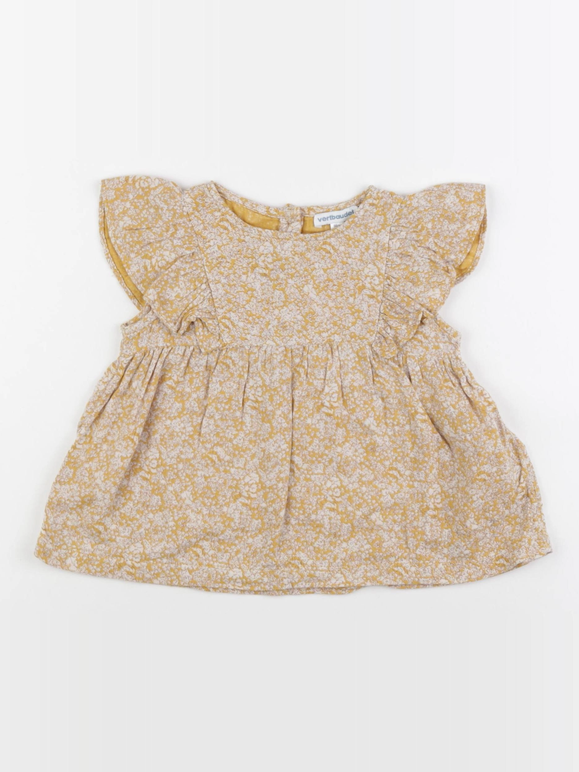 Vertbaudet - blouse jaune - 2 ans