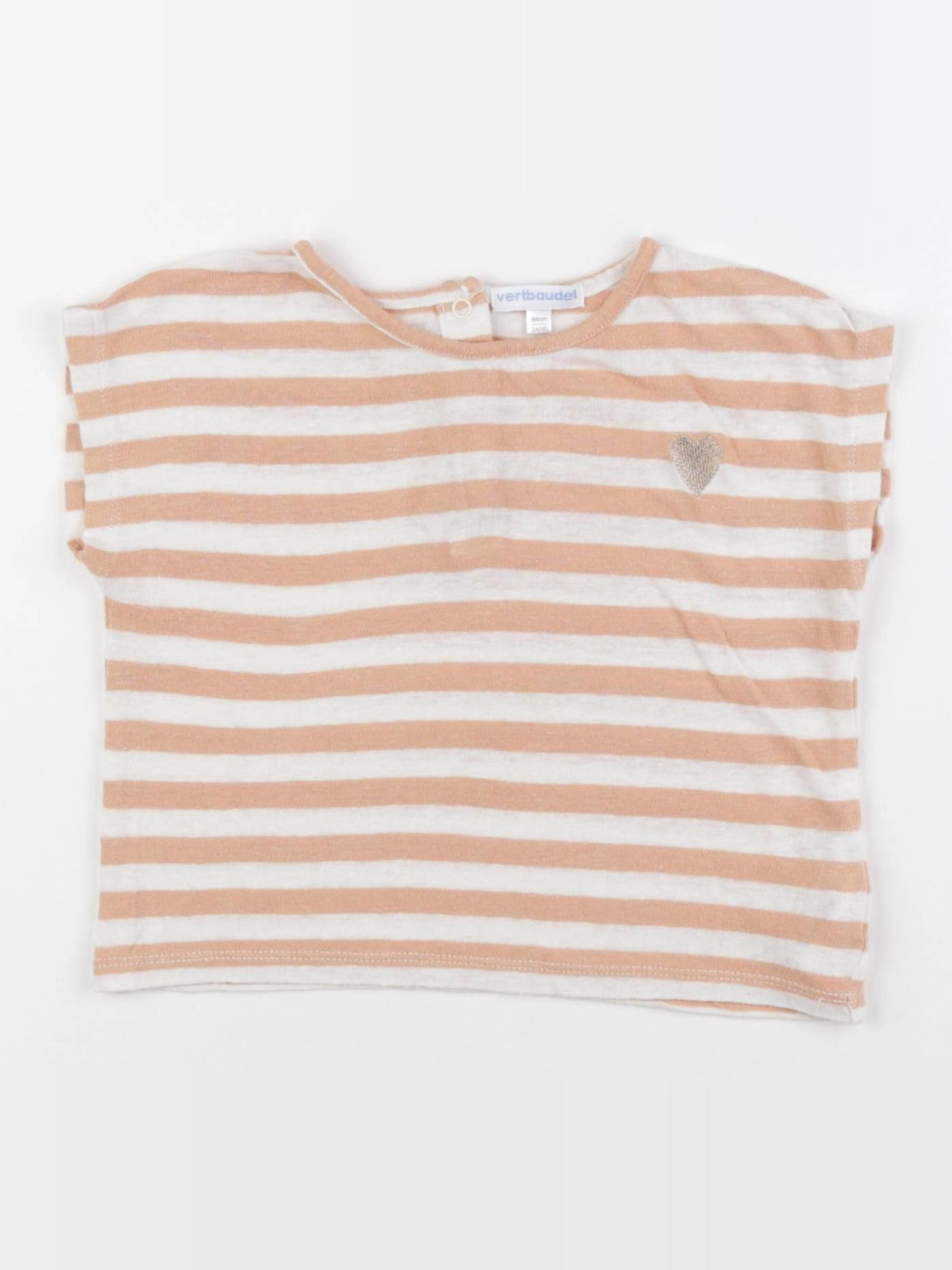 Vertbaudet - tee-shirt rose - 2 ans