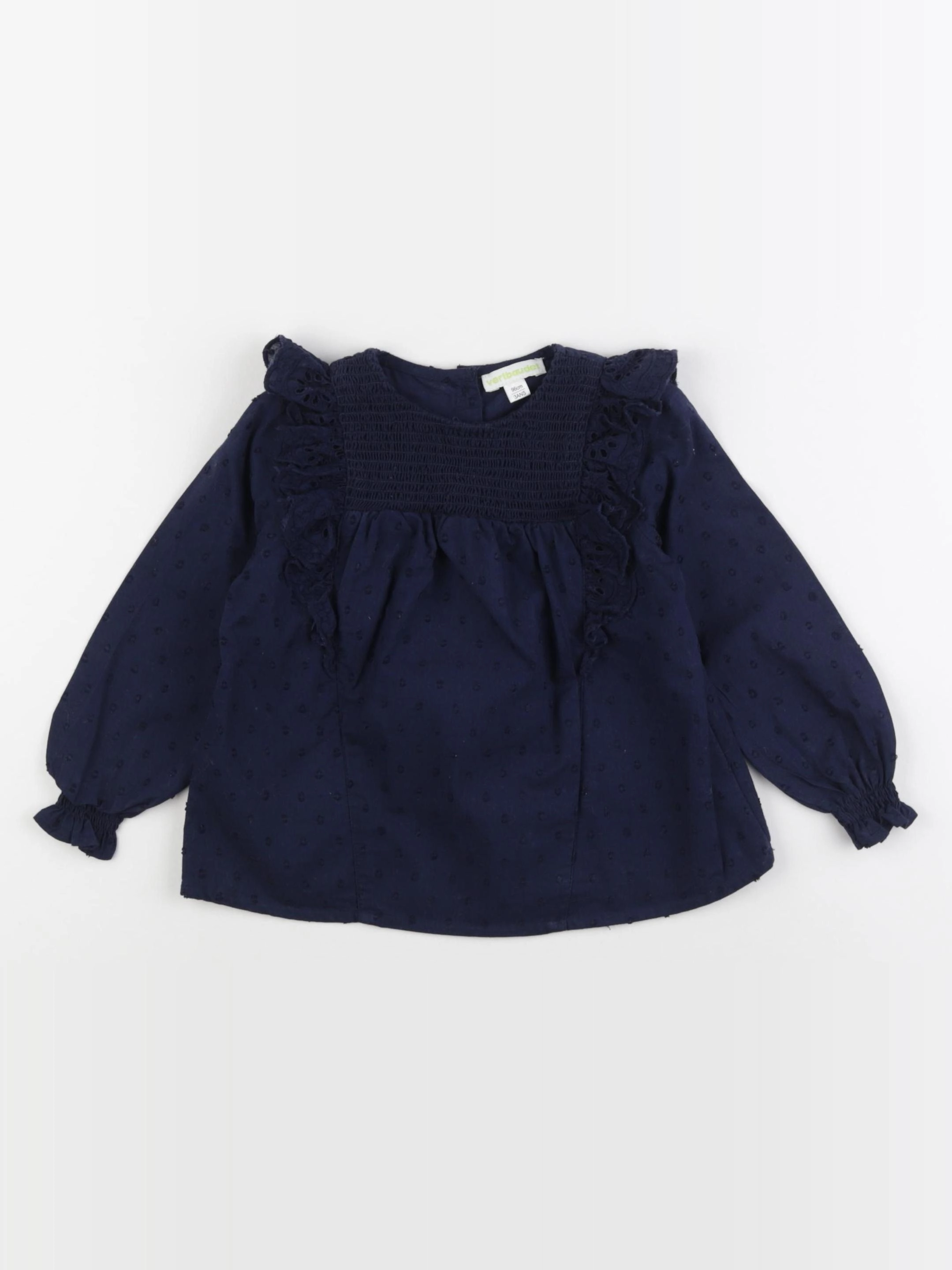 Vertbaudet - blouse bleu - 3 ans