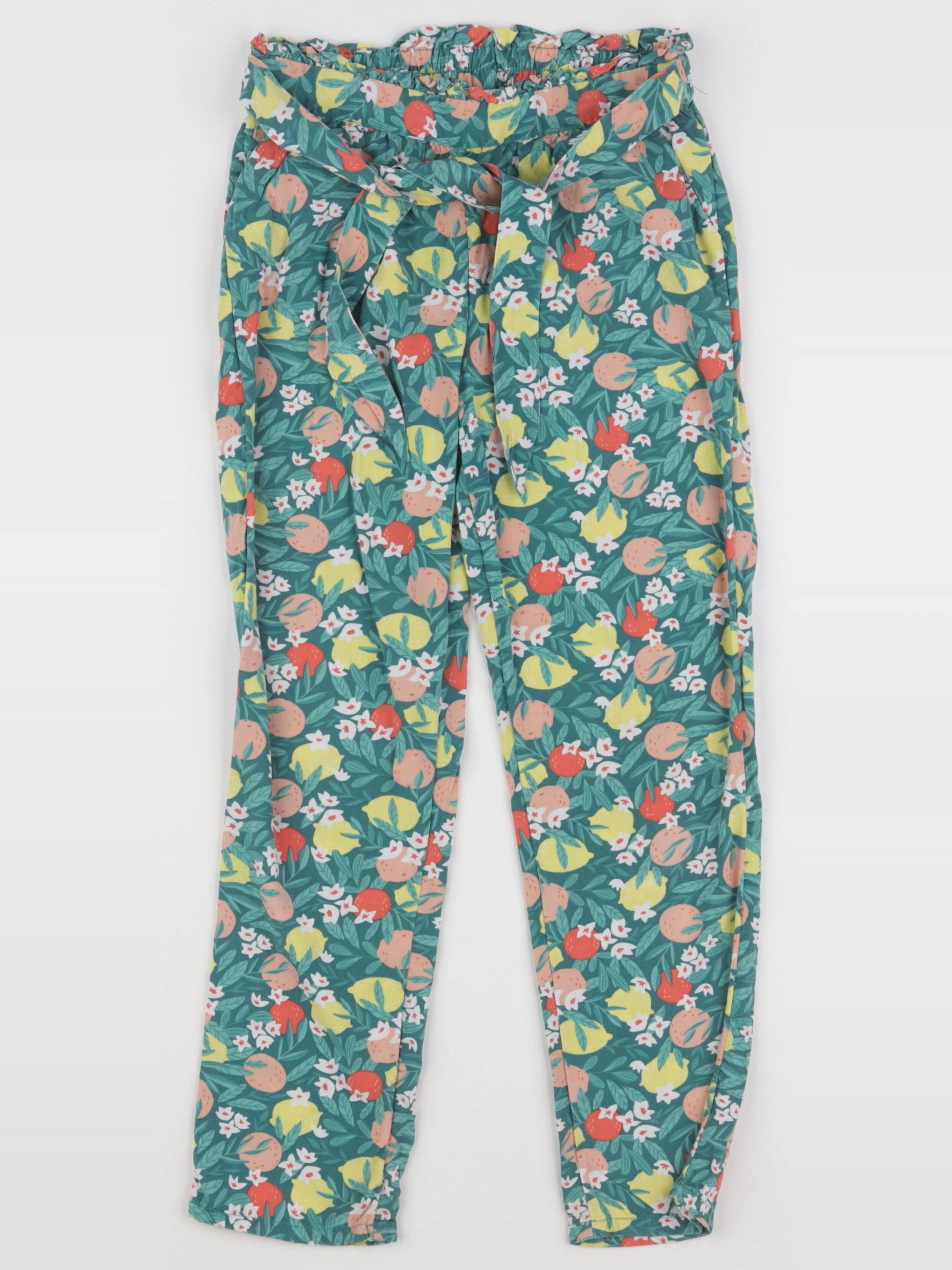 Vertbaudet - pantalon vert - 8 ans