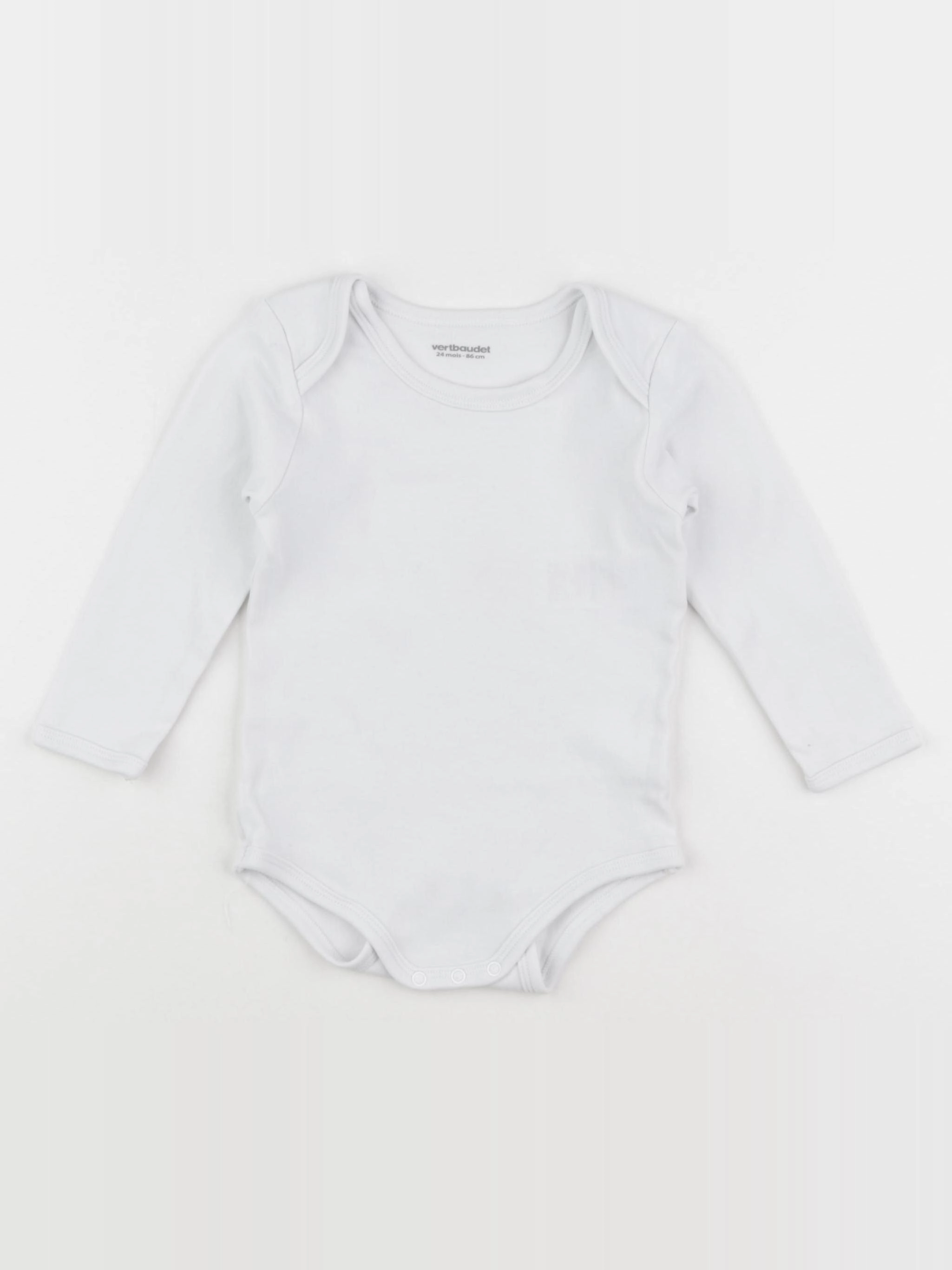 Vertbaudet - body blanc - 24 mois