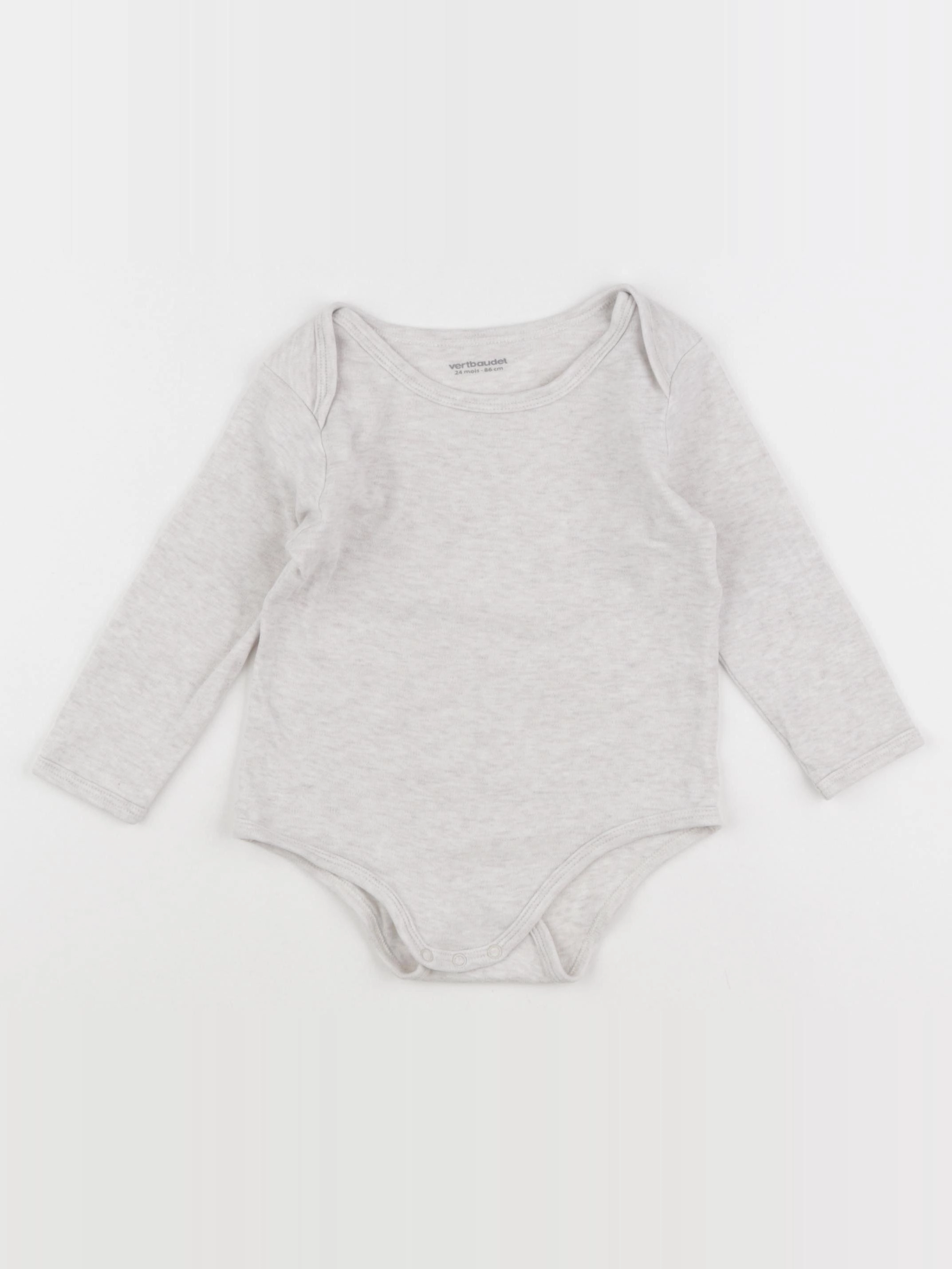Vertbaudet - body beige - 24 mois