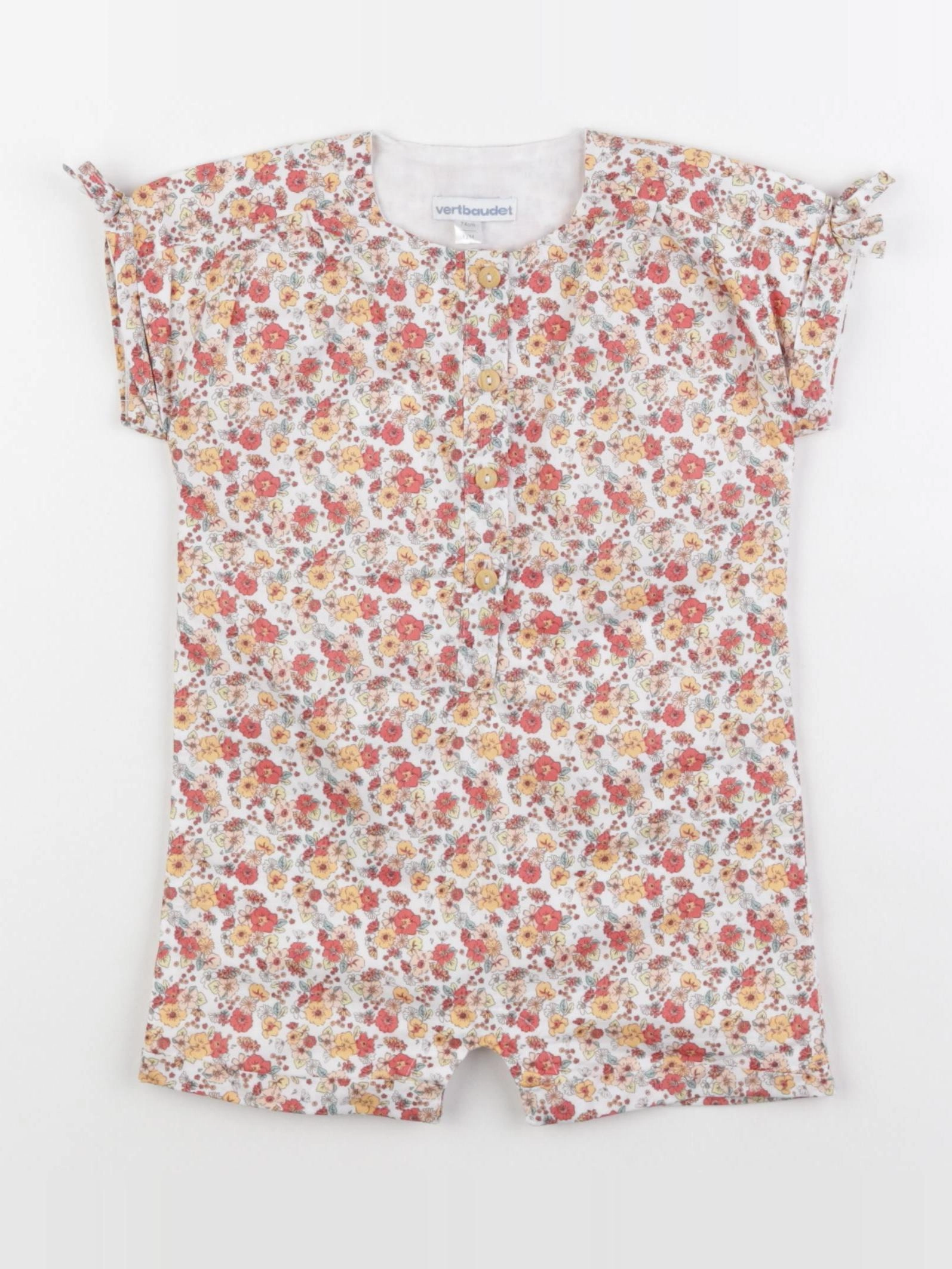 Vertbaudet - combinaison multicolore - 12 mois