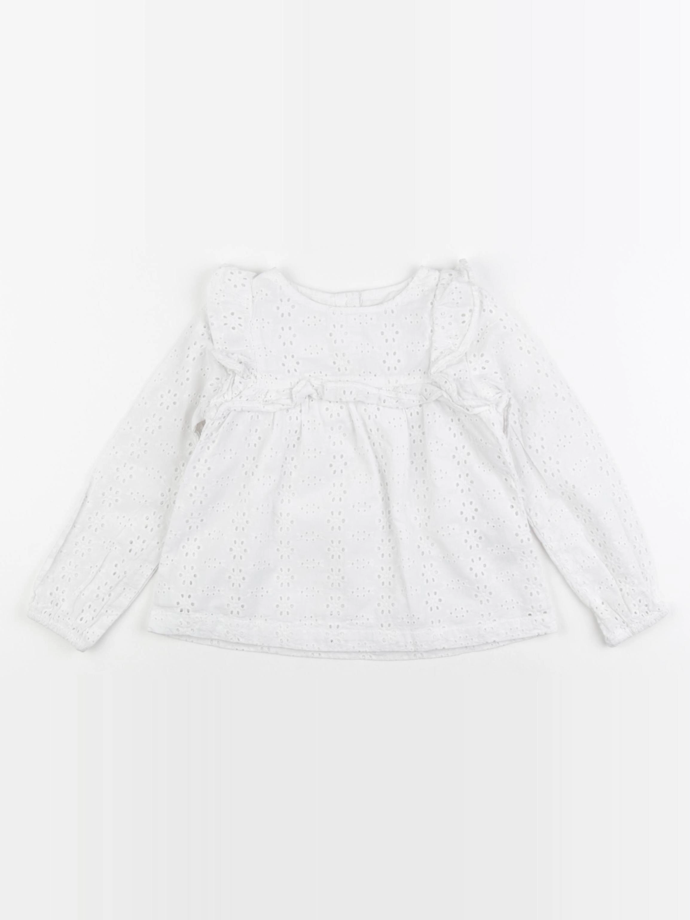 Vertbaudet - blouse blanc - 4 ans