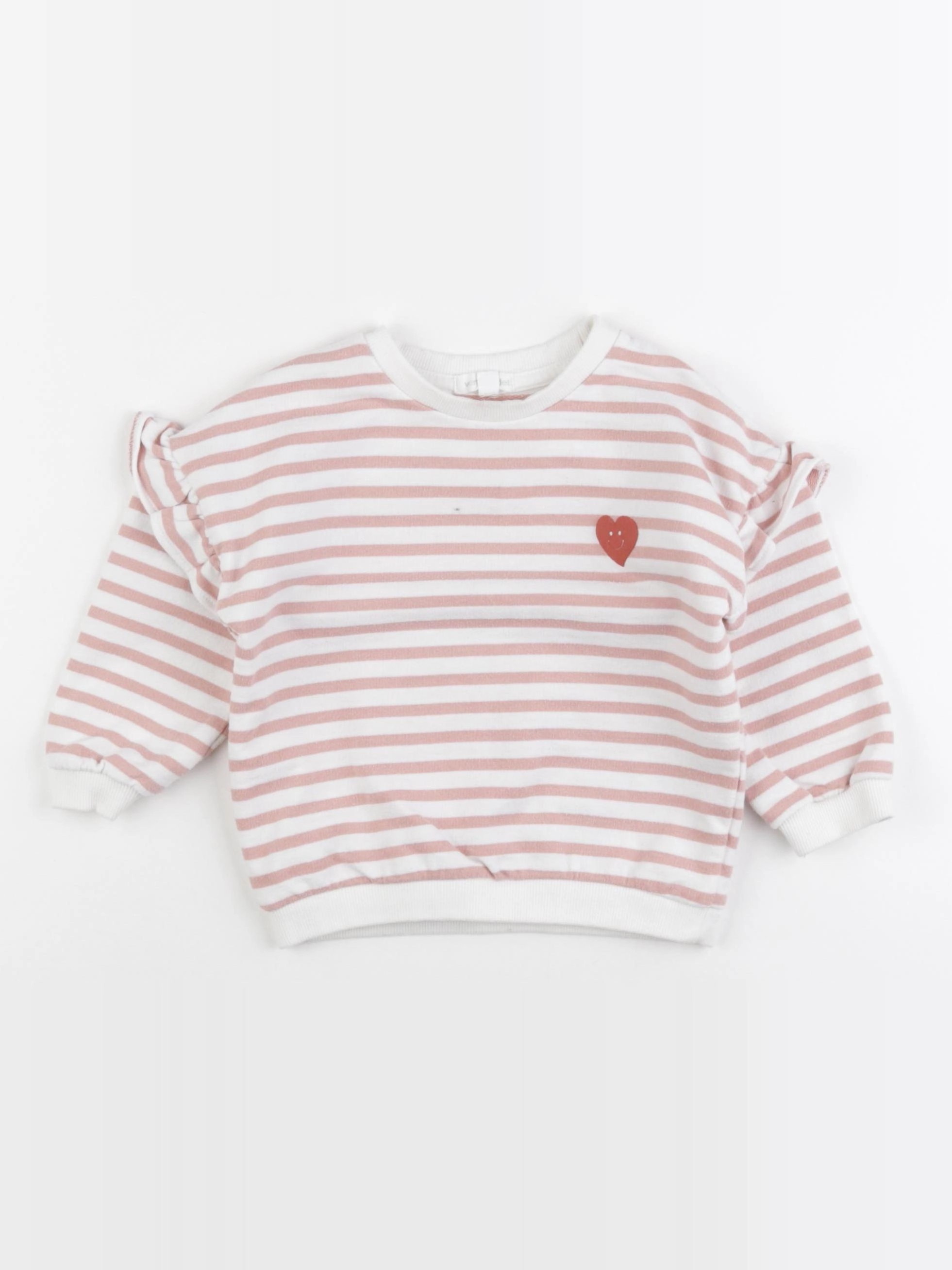 Vertbaudet - sweat rose - 2 ans