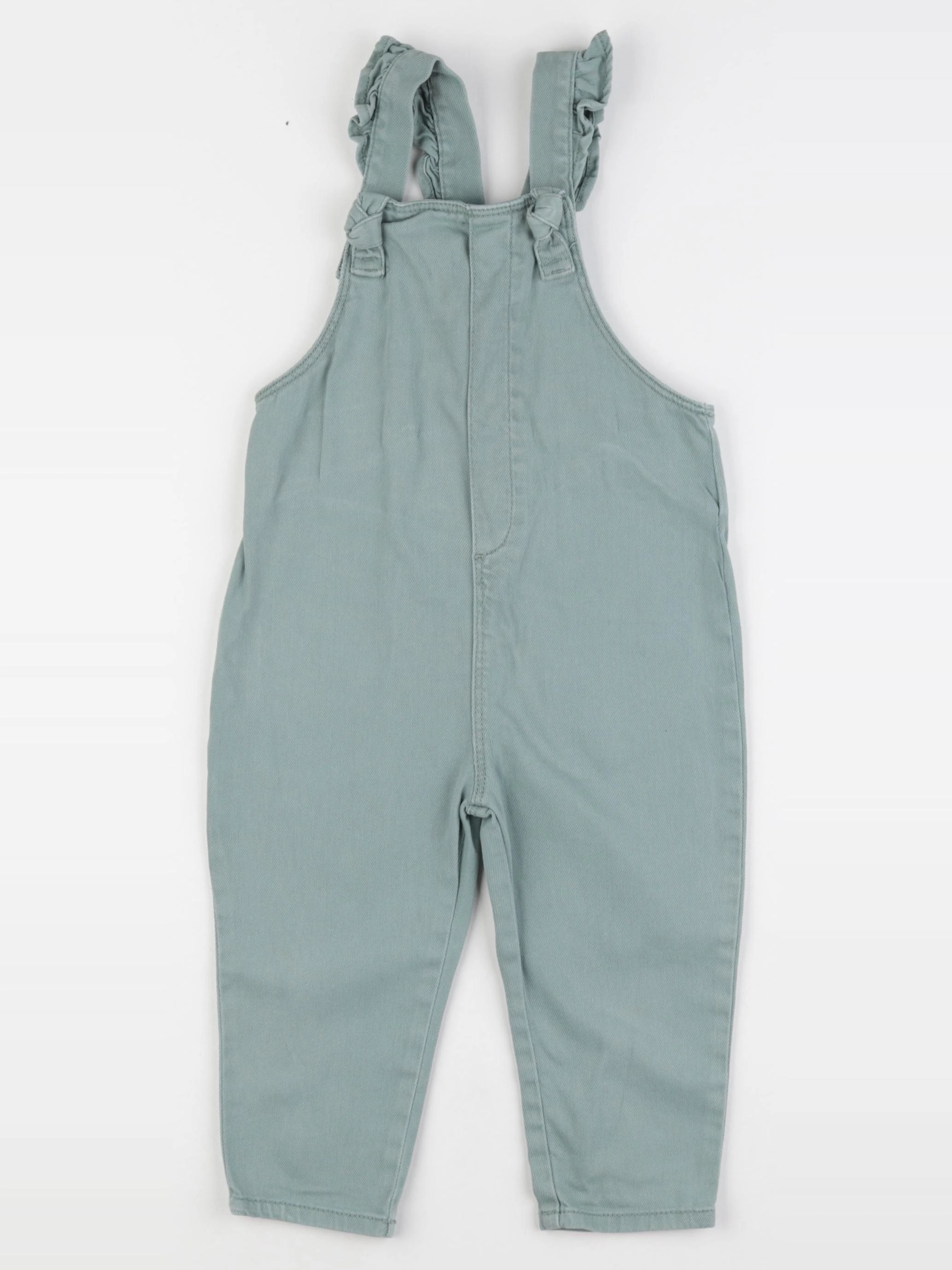 Vertbaudet - salopette vert - 2 ans