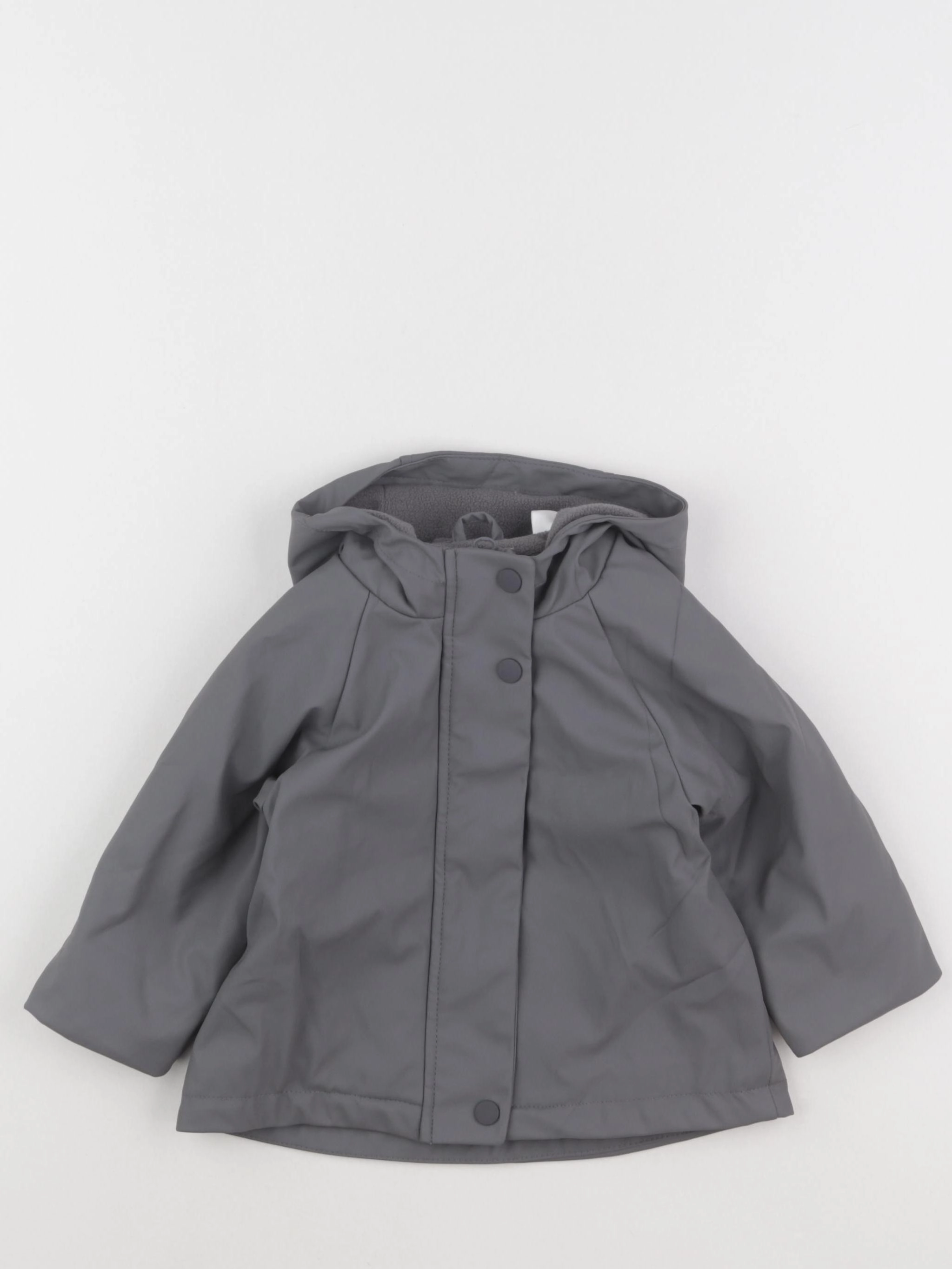 Zara - imperméable gris - 6/9 mois