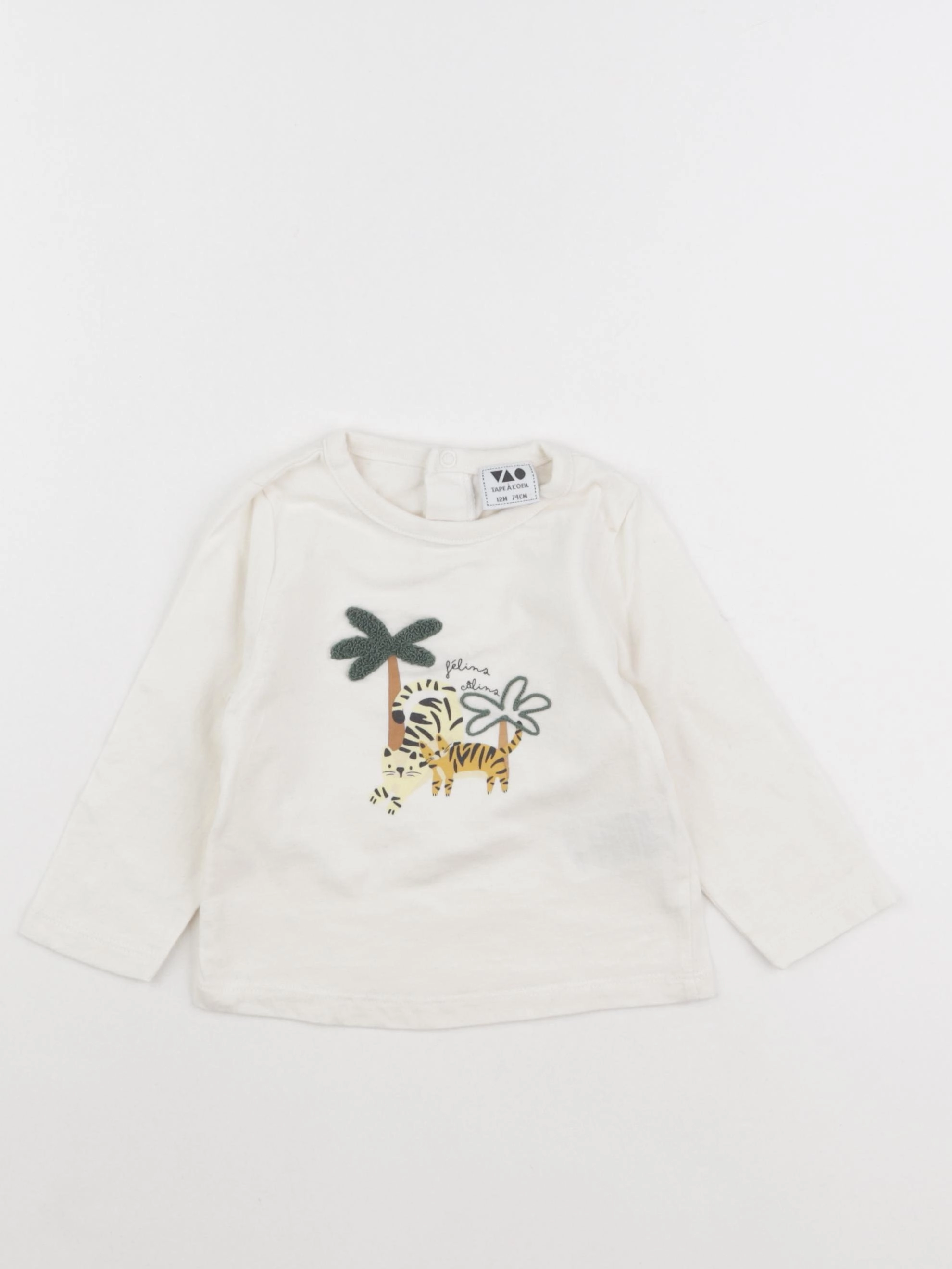 Tape à l'oeil - tee-shirt beige - 12 mois