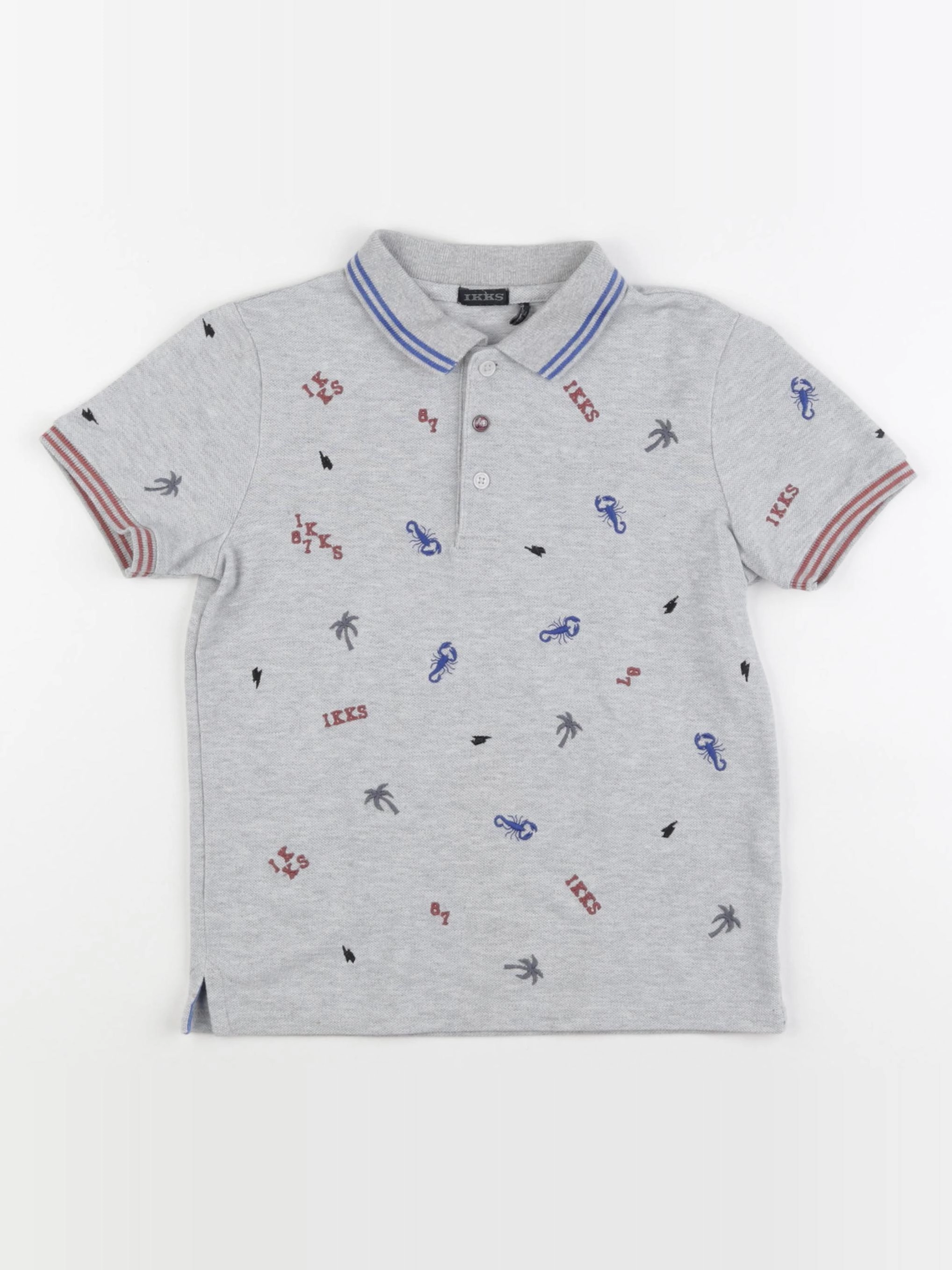 IKKS - polo gris - 6 ans