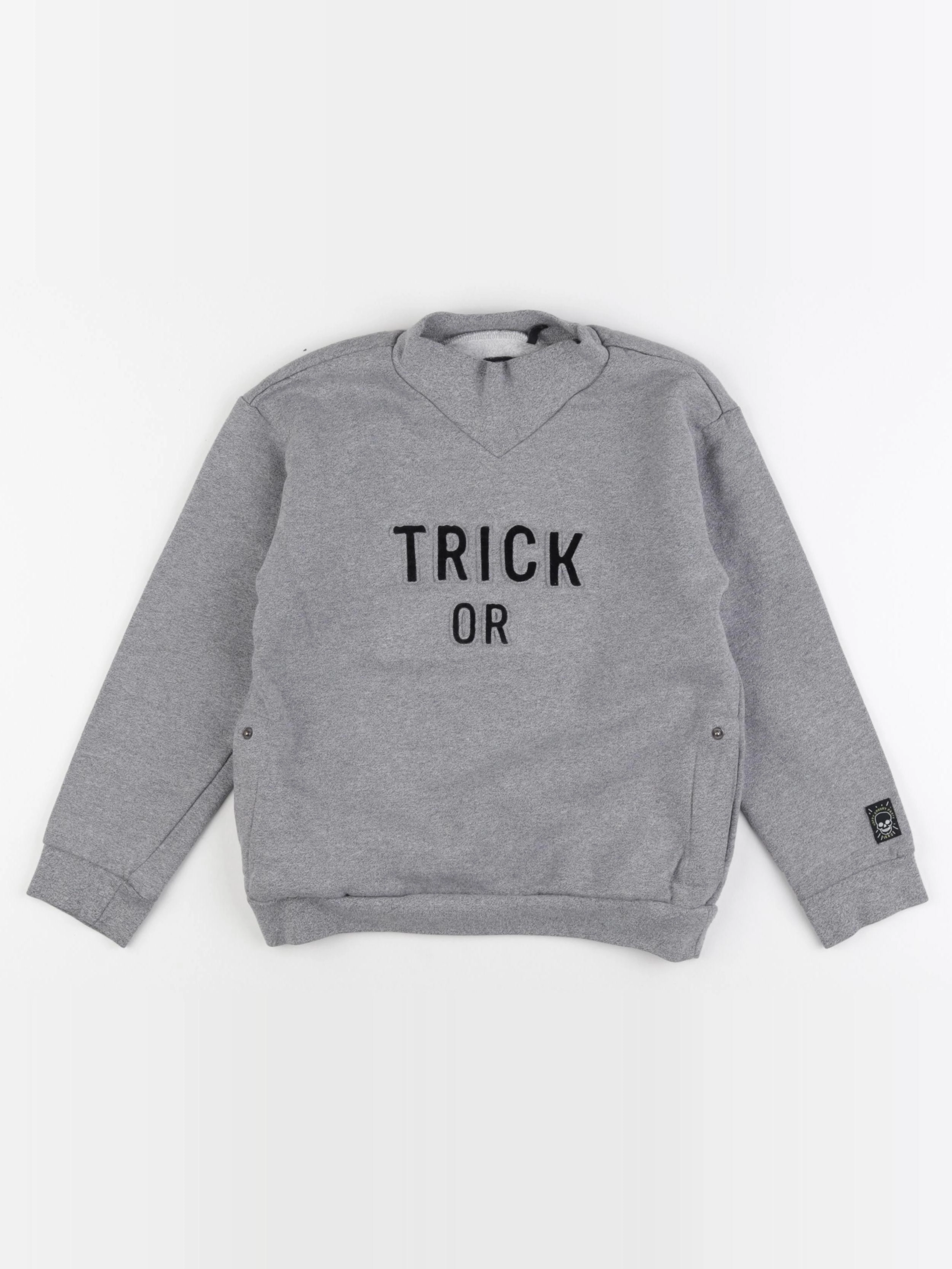 IKKS - sweat gris - 8 ans