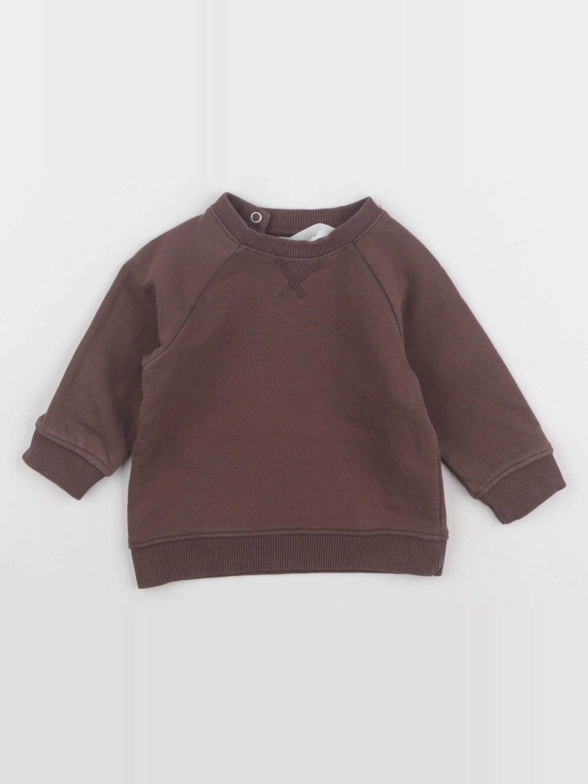H&M - sweat marron - 3/6 mois