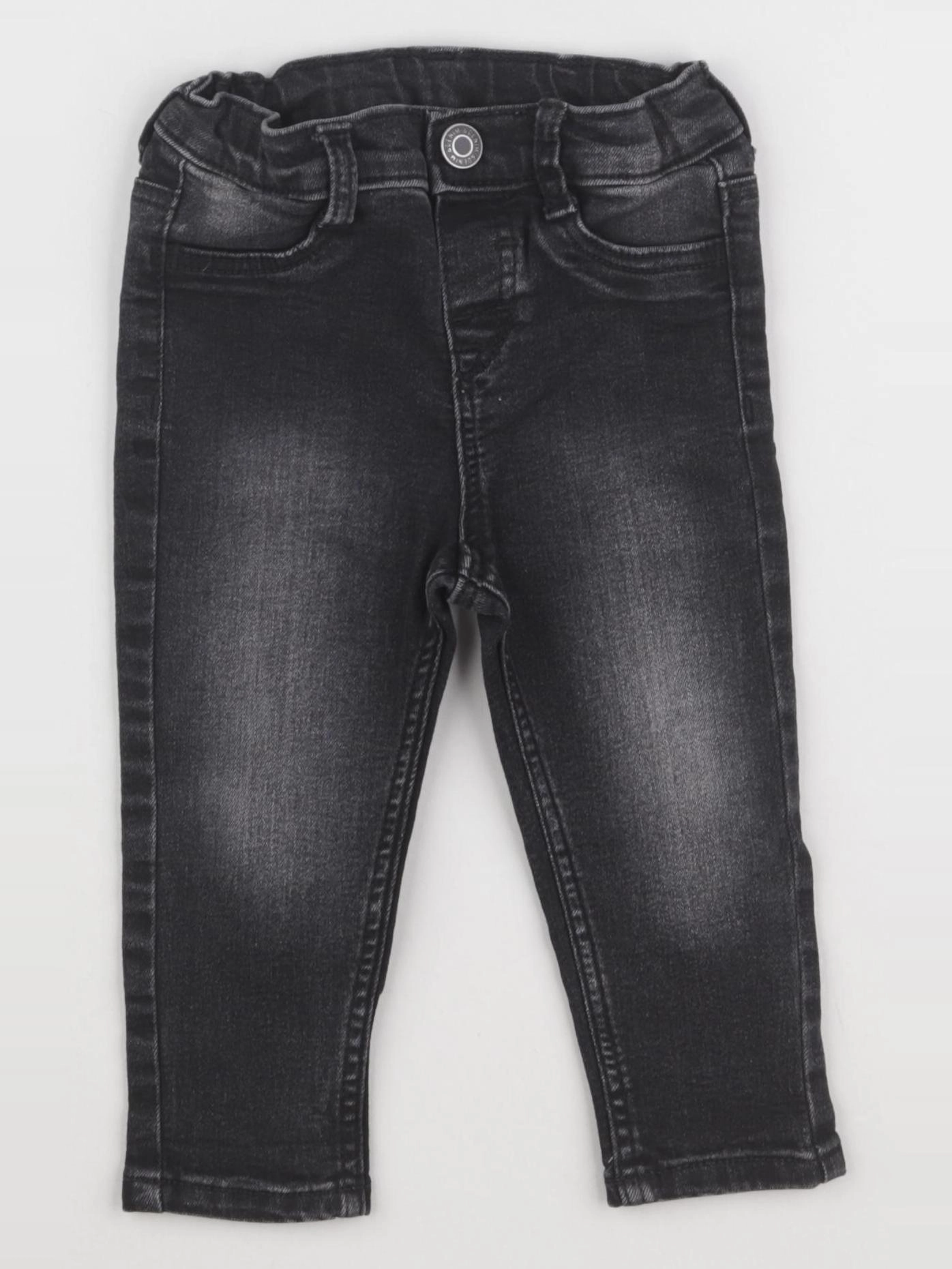 H&M - jegging noir - 6/9 mois
