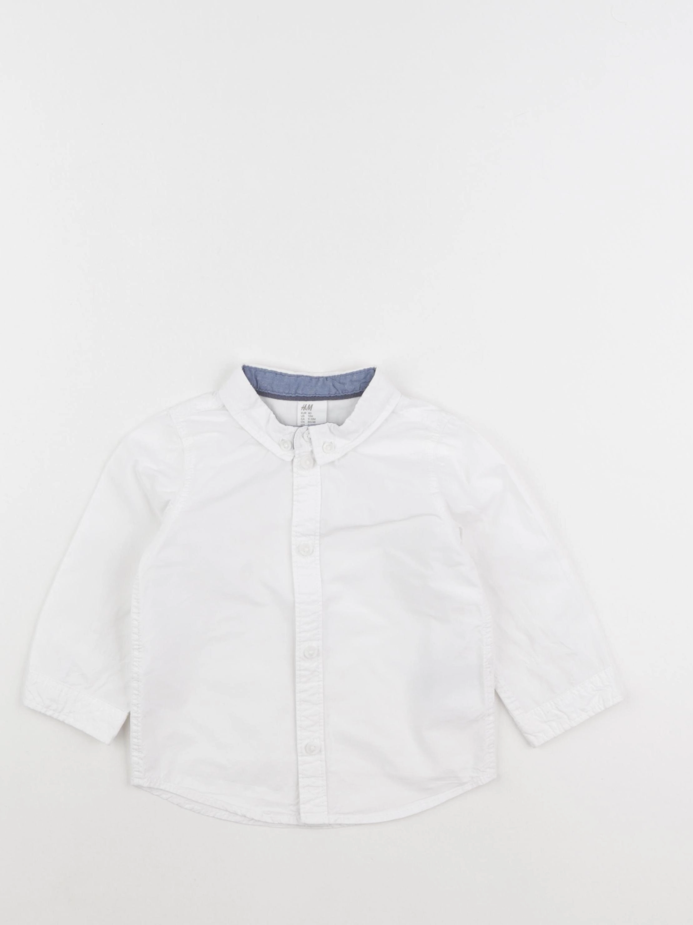 H&M - chemise blanc - 9/12 mois