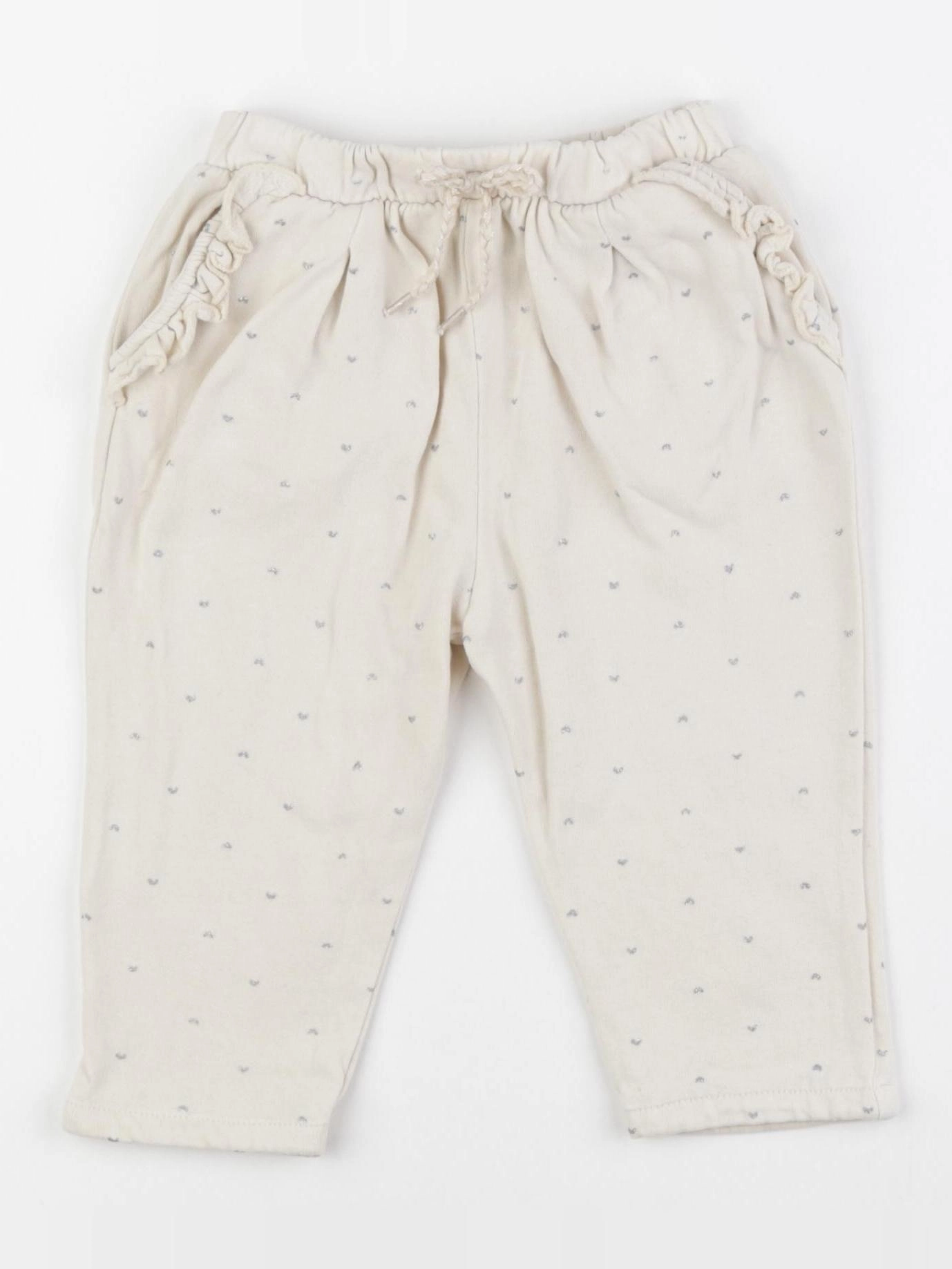 Vertbaudet - pantalon beige, argent - 18 mois