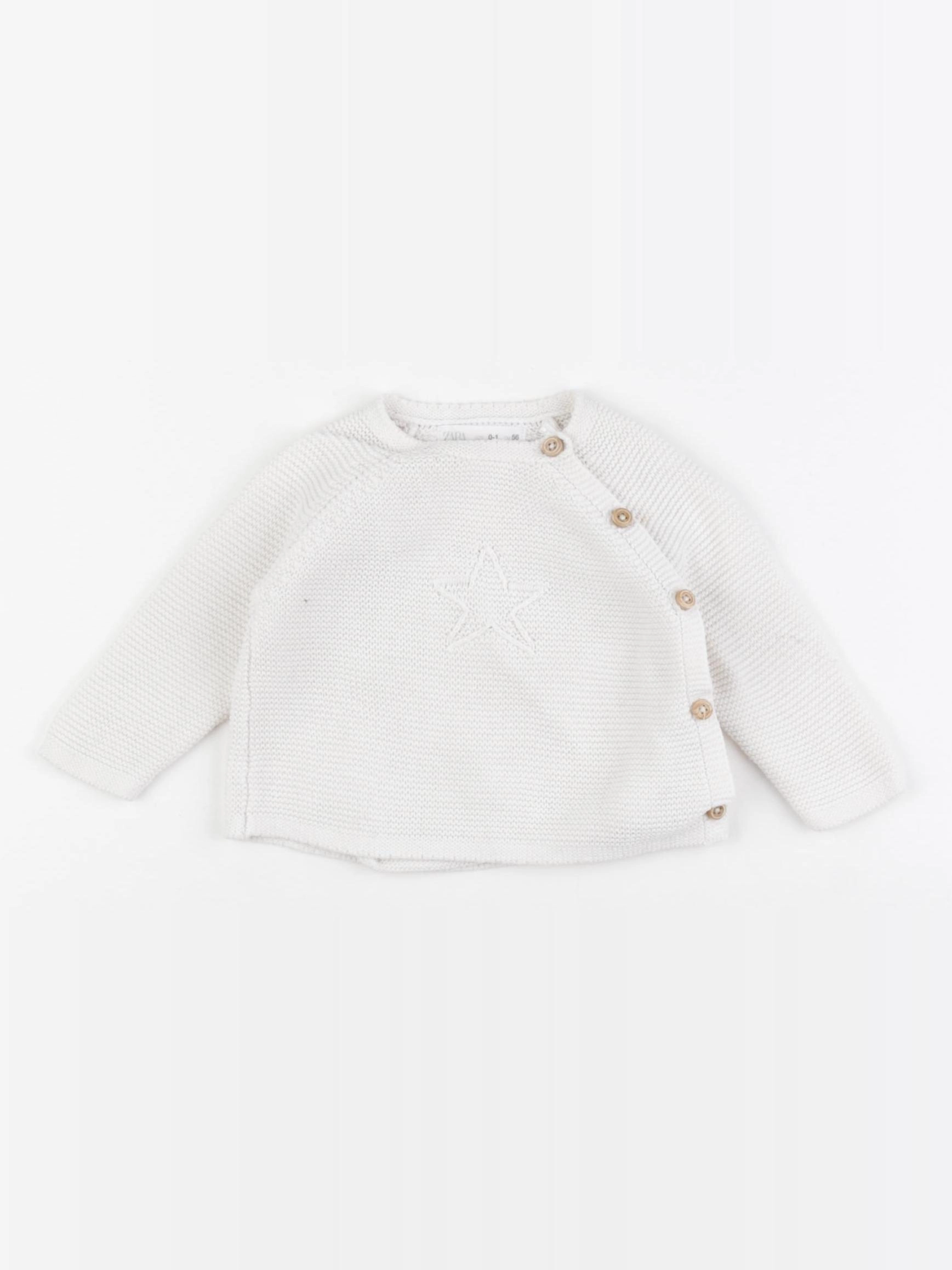 Zara - gilet beige - 0/1 mois