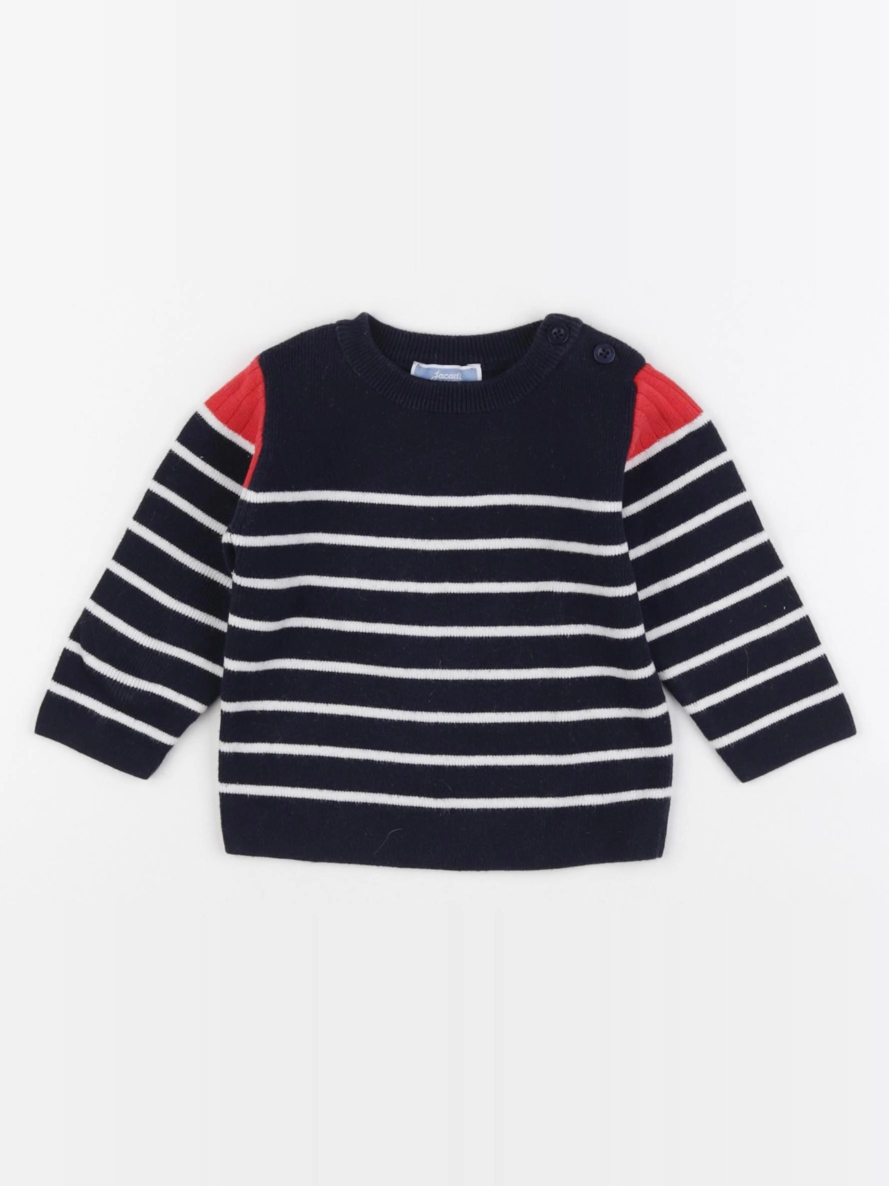 Jacadi - pull bleu - 12 mois