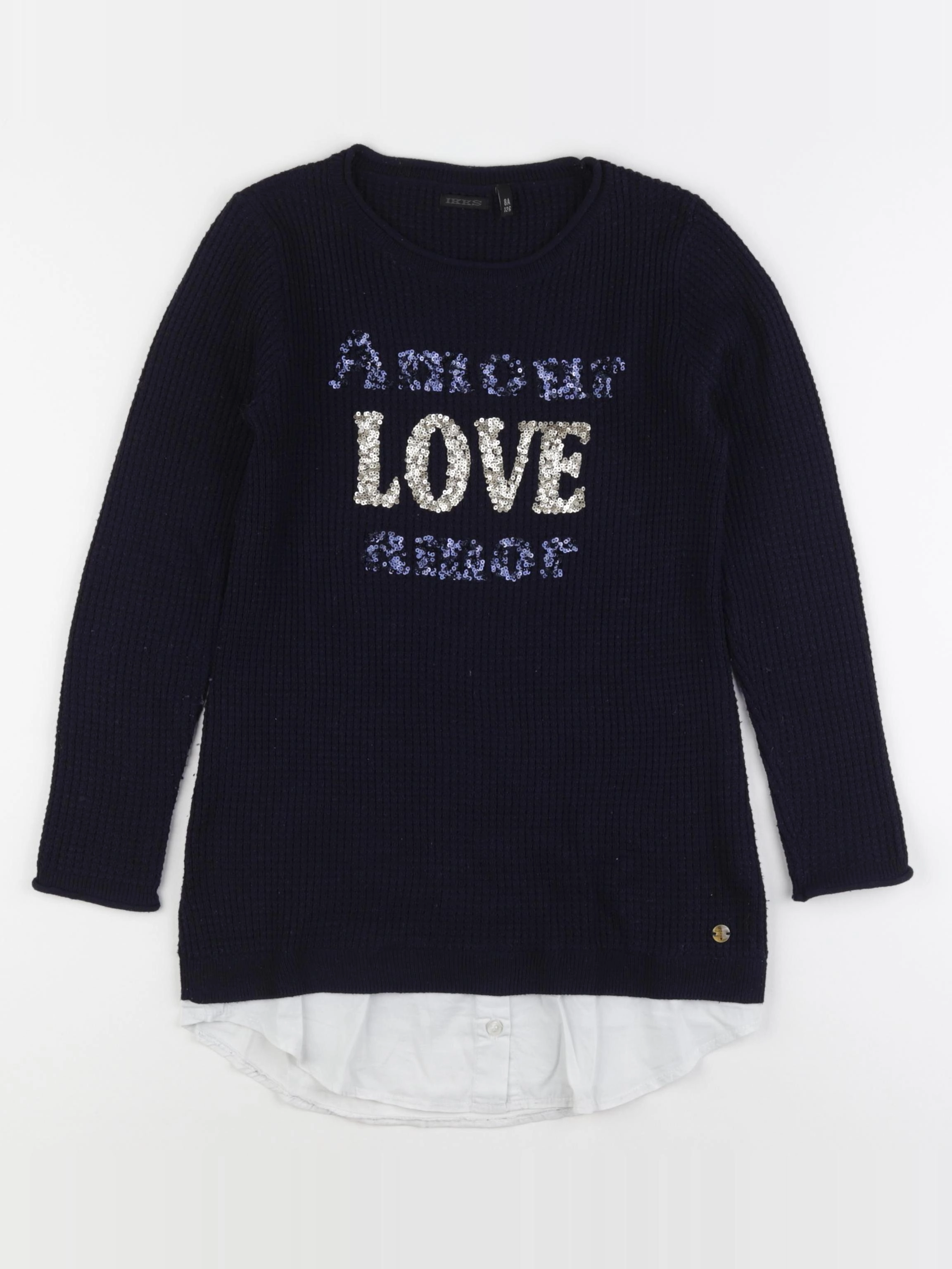 IKKS - robe bleu - 8 ans