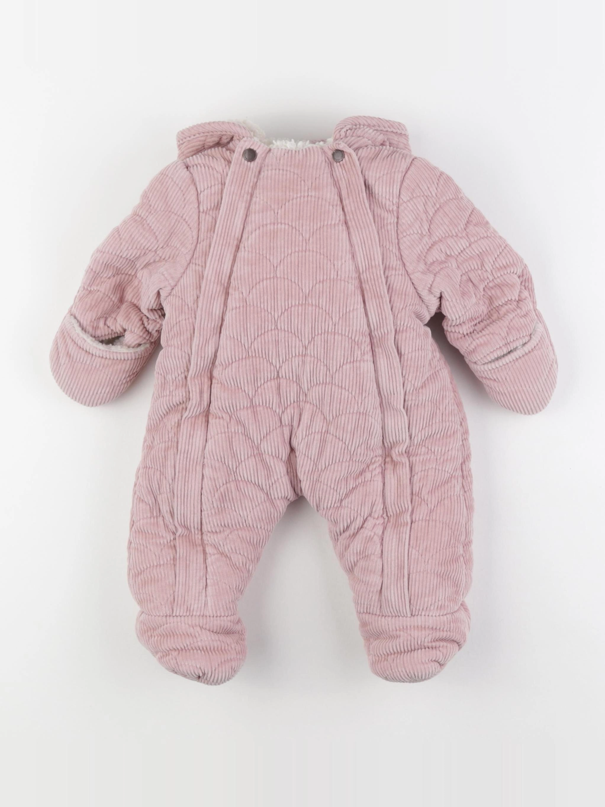 Vertbaudet - combi-pilote rose - 3 mois