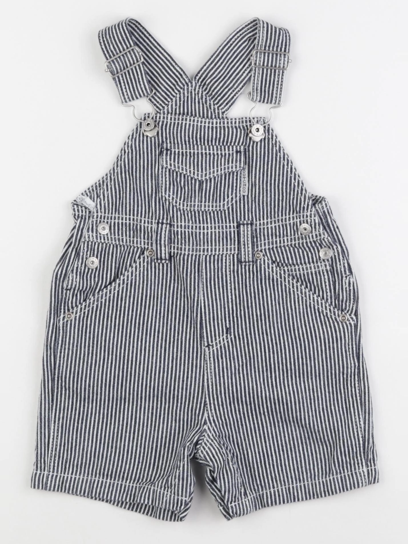 Boutchou - salopette blanc, bleu - 12 mois