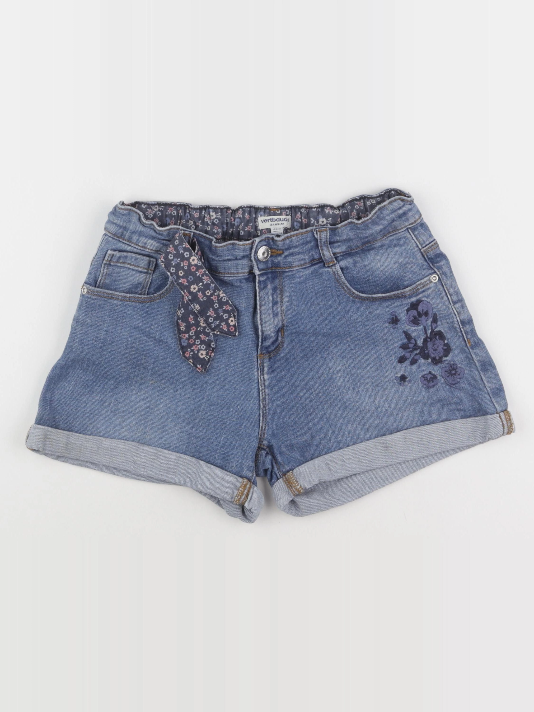 Vertbaudet - short bleu - 14 ans