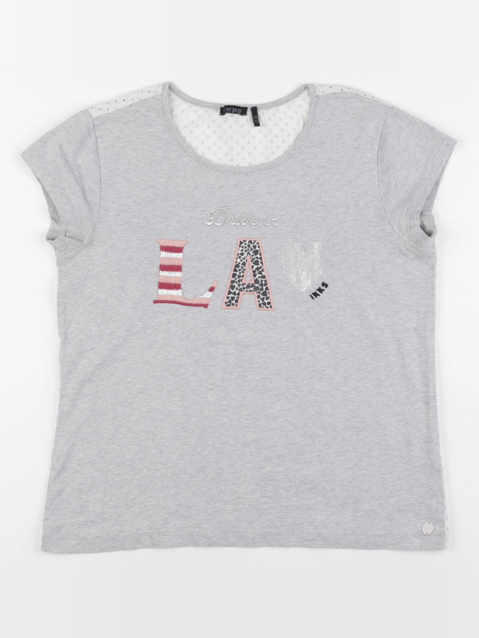 IKKS - tee-shirt gris - 12 ans