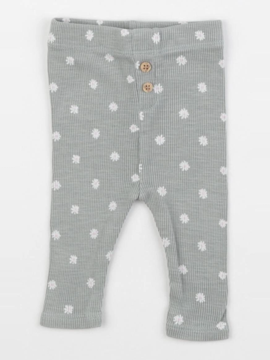 Vertbaudet - legging vert - 3 mois