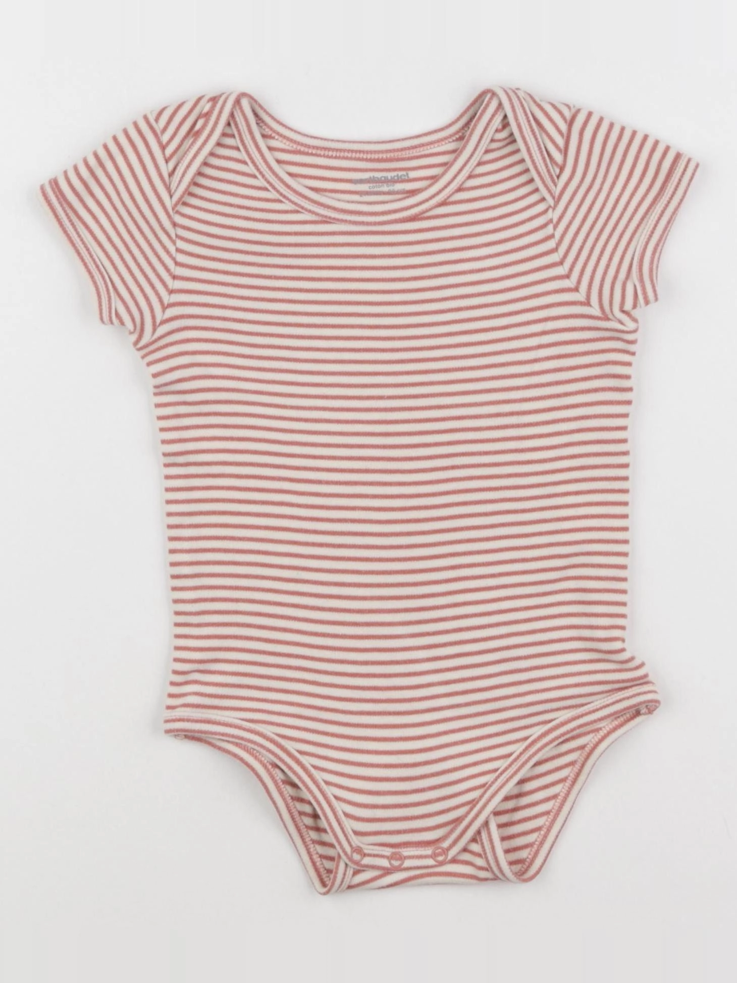 Vertbaudet - body beige, rouge - 24 mois