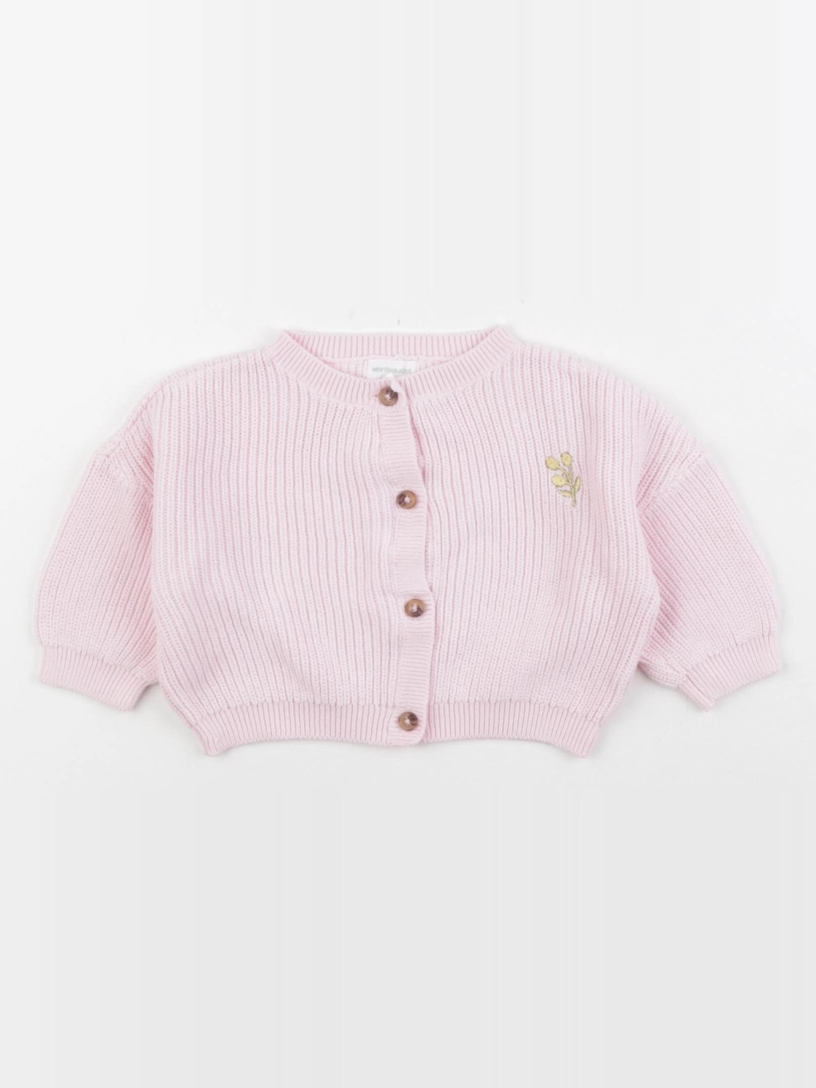 Vertbaudet - gilet rose - 3 mois