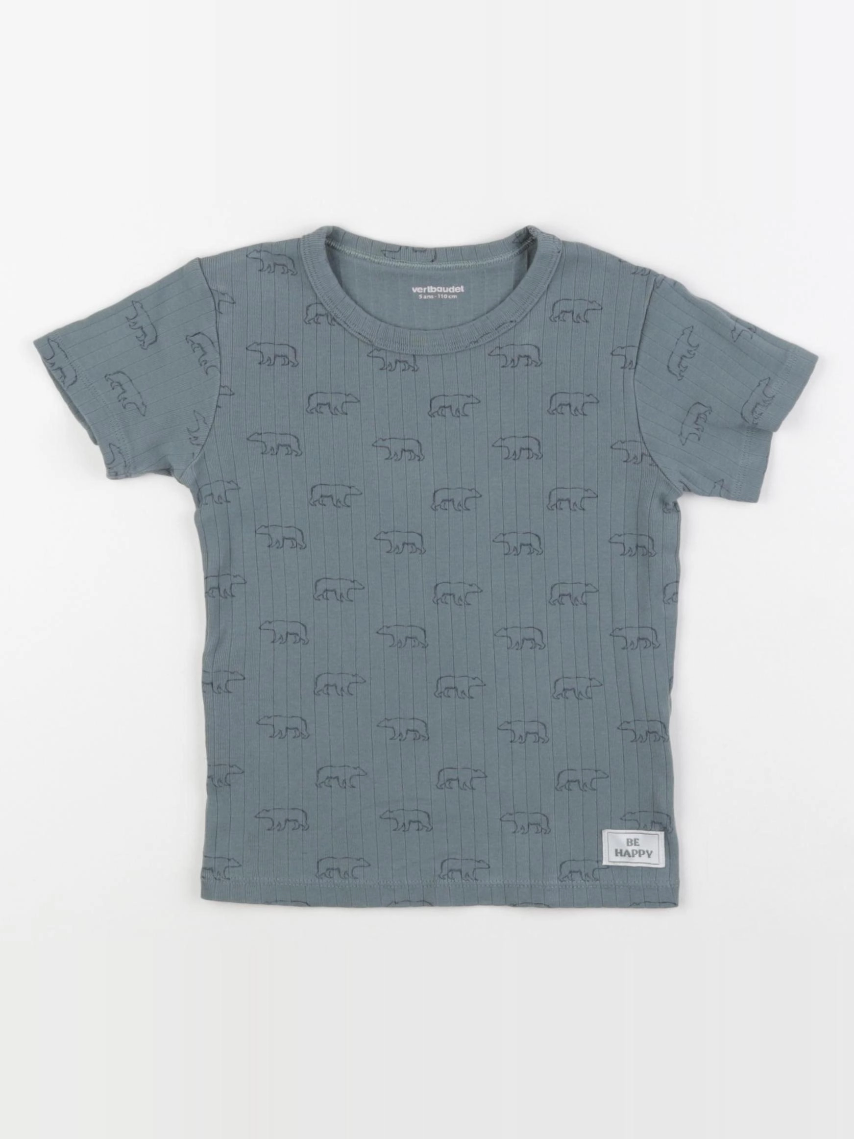 Vertbaudet - maillot de corps vert - 5 ans
