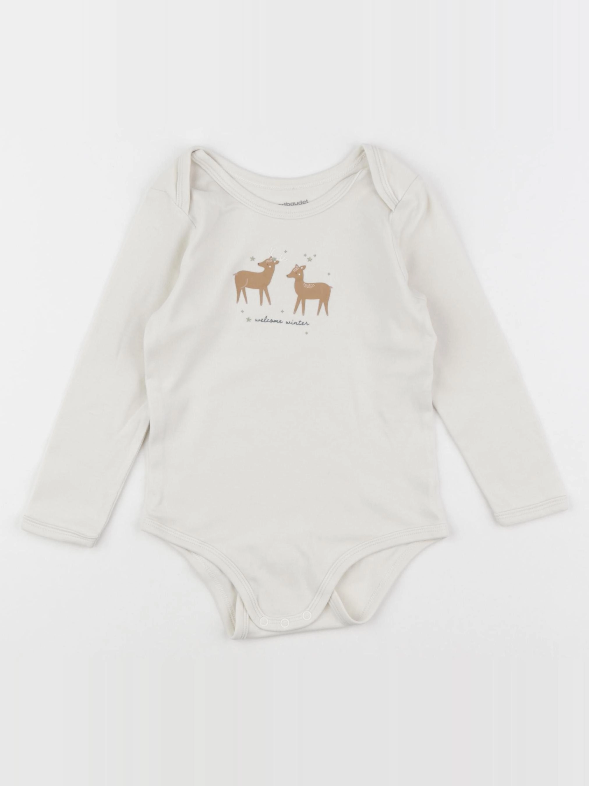 Vertbaudet - body beige - 36 mois