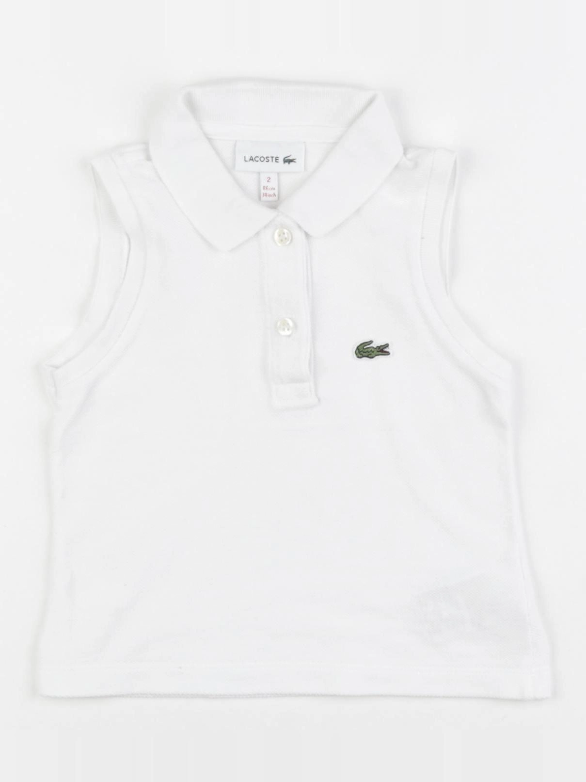Lacoste - polo blanc - 2 ans