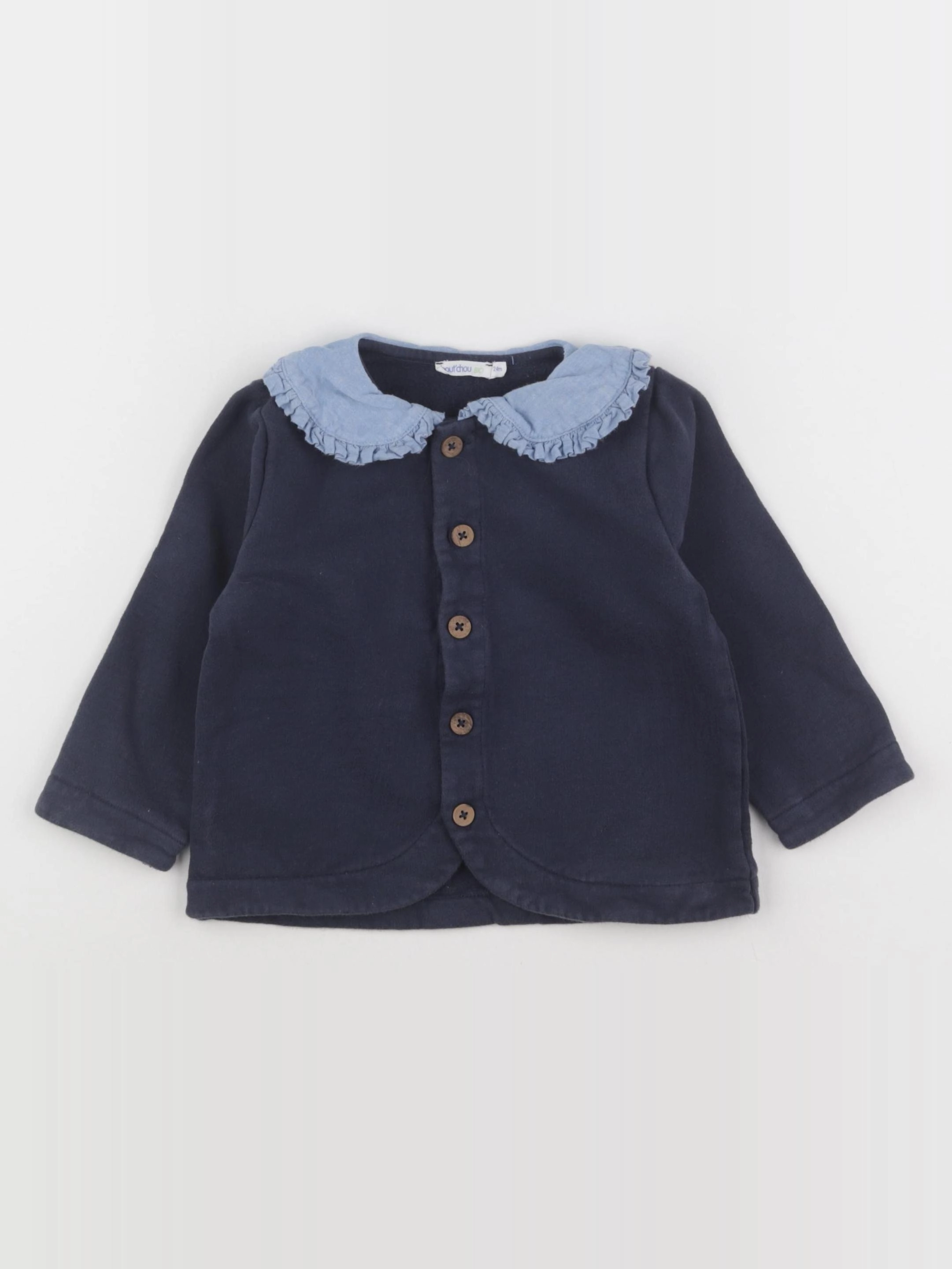 Boutchou - sweat bleu - 24 mois