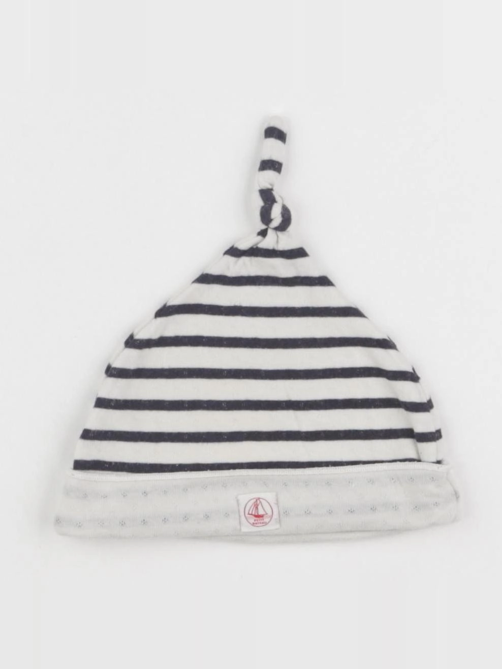 Petit Bateau - bonnet beige, bleu - 6 mois