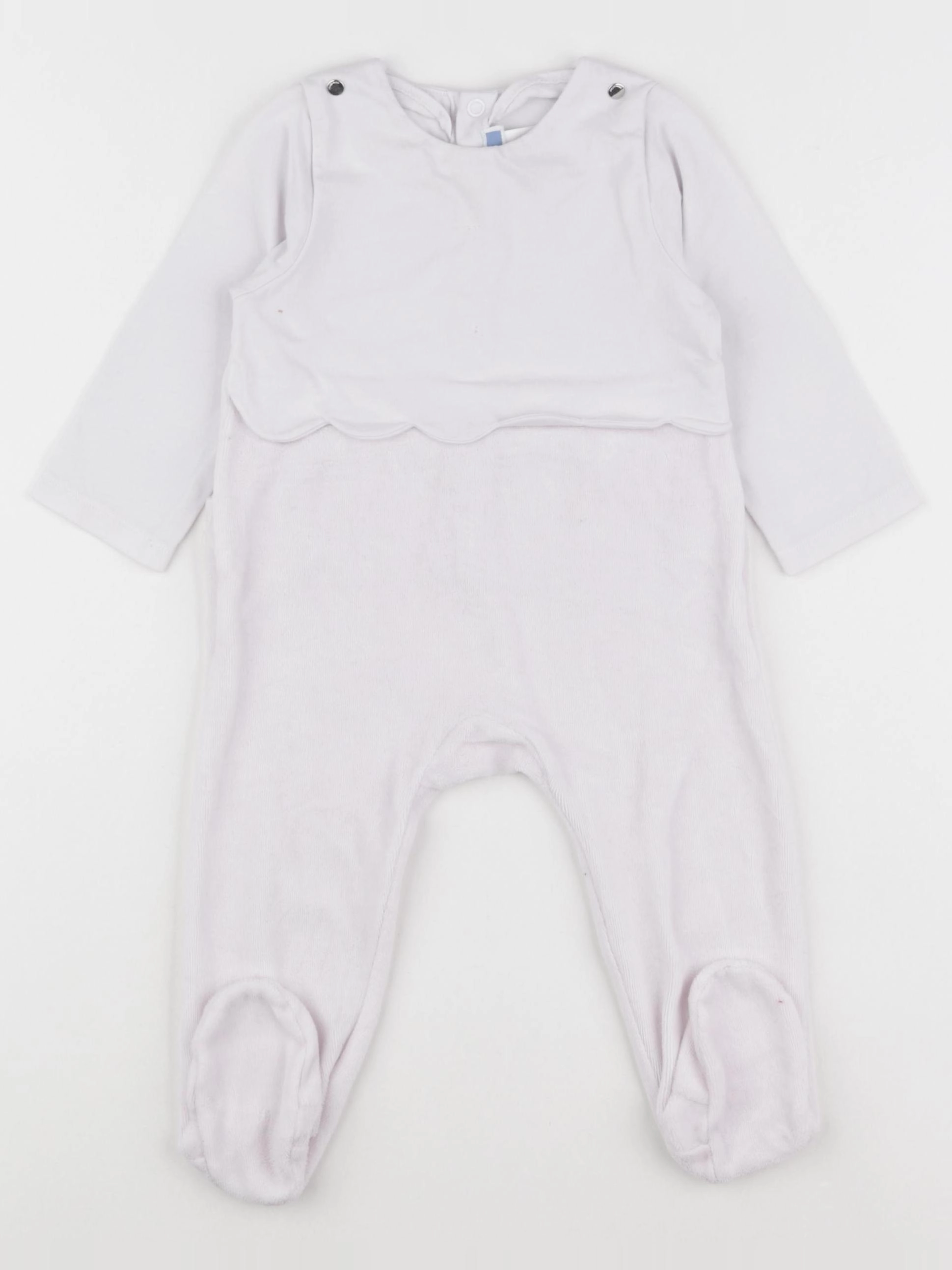 Jacadi - pyjama velours rose - 12 mois