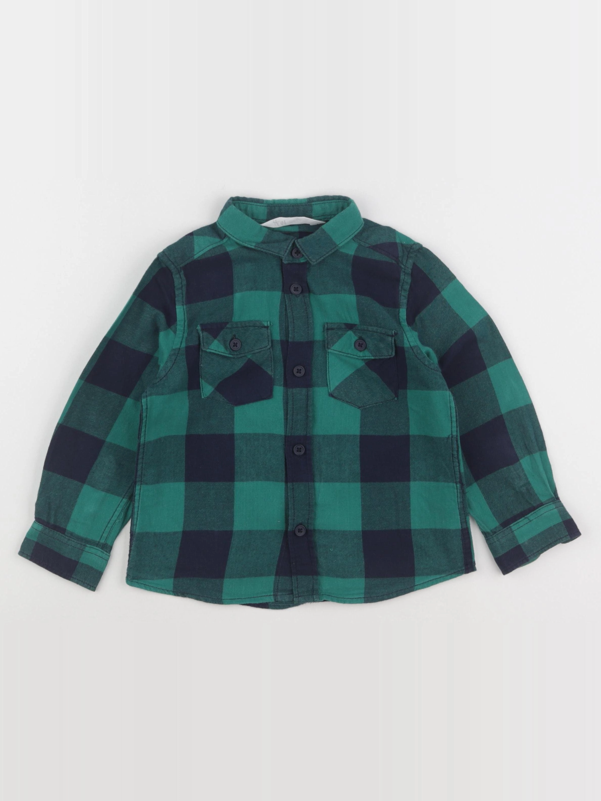 H&M - chemise vert - 18/24 mois