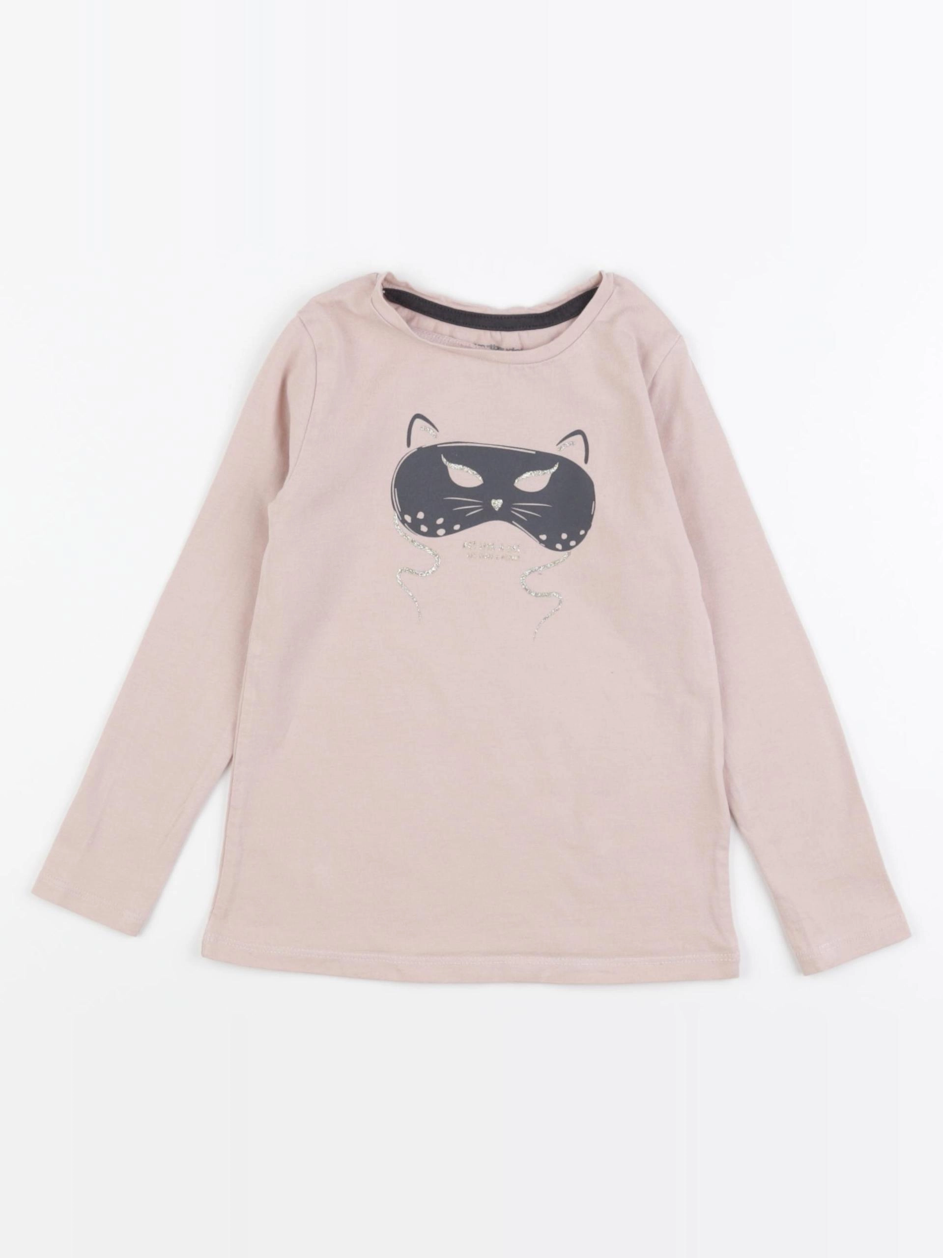 Vertbaudet - tee-shirt rose - 4 ans