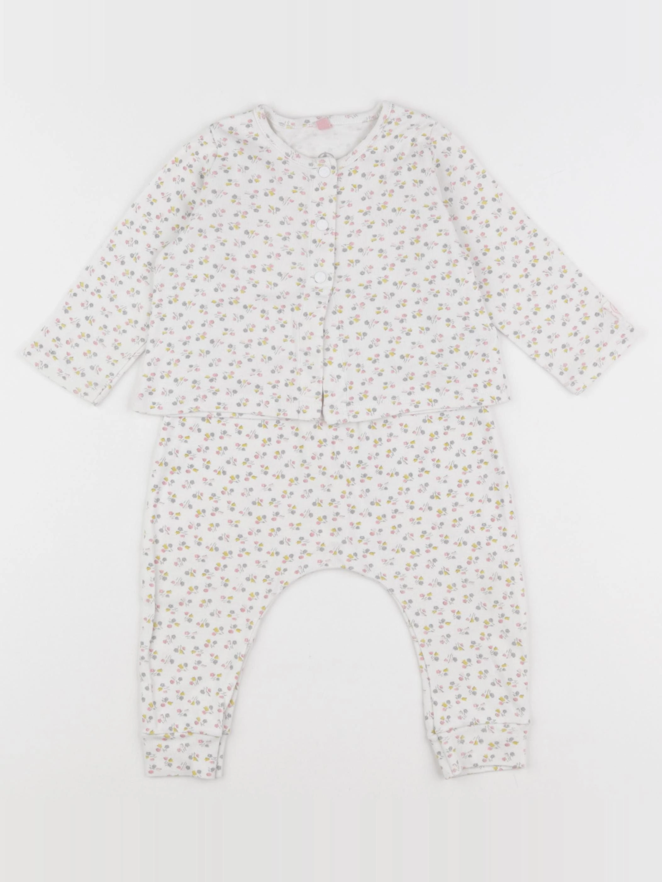 Petit Bateau - ensemble multicolore - 12 mois