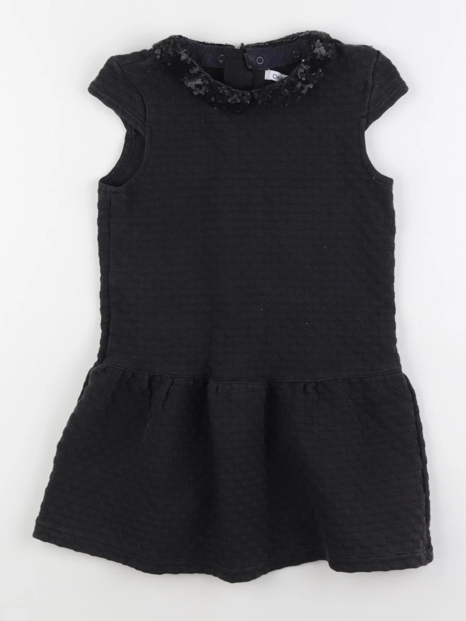 Okaidi - robe noir - 6 ans