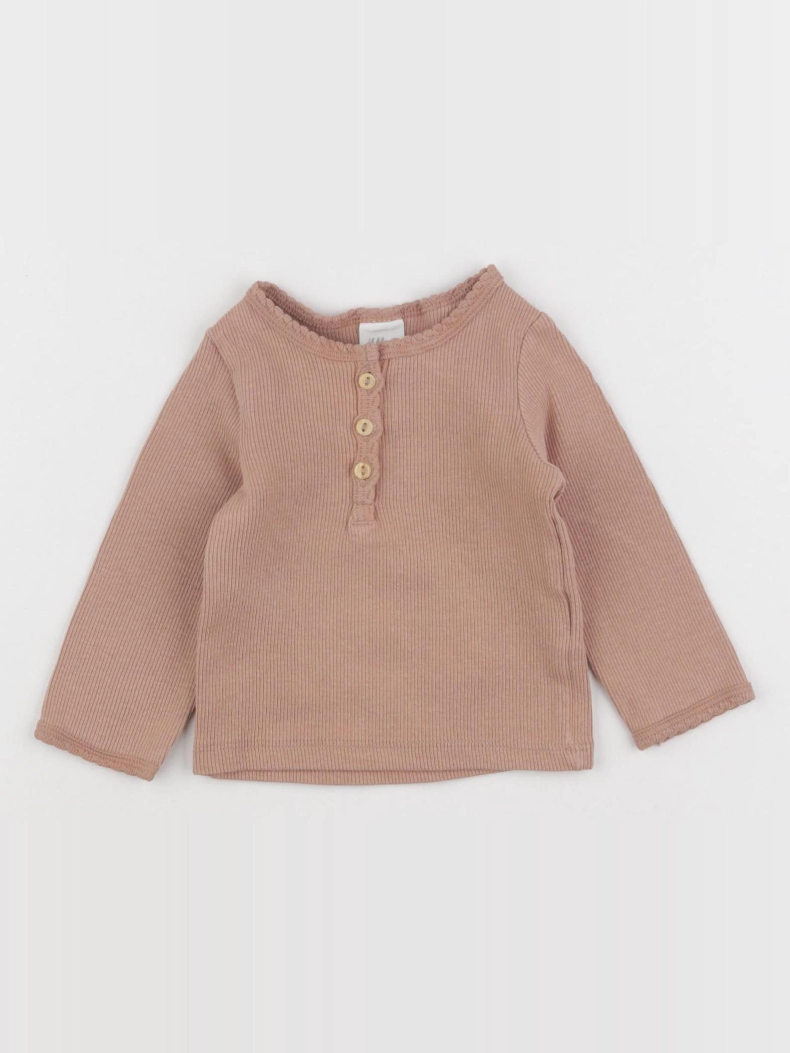 H&M - tee-shirt marron - 3 mois