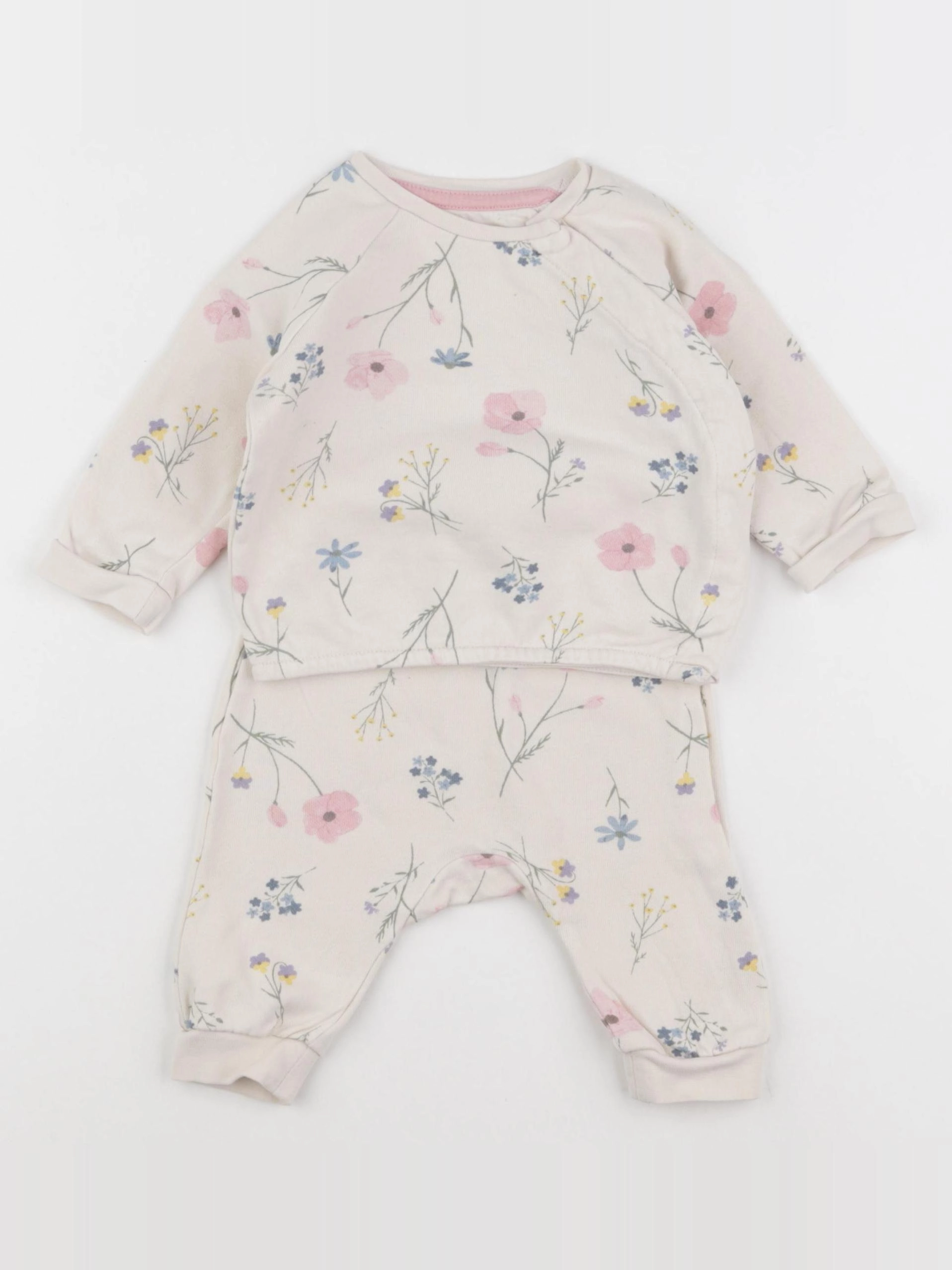 H&M - ensemble beige - 3 mois