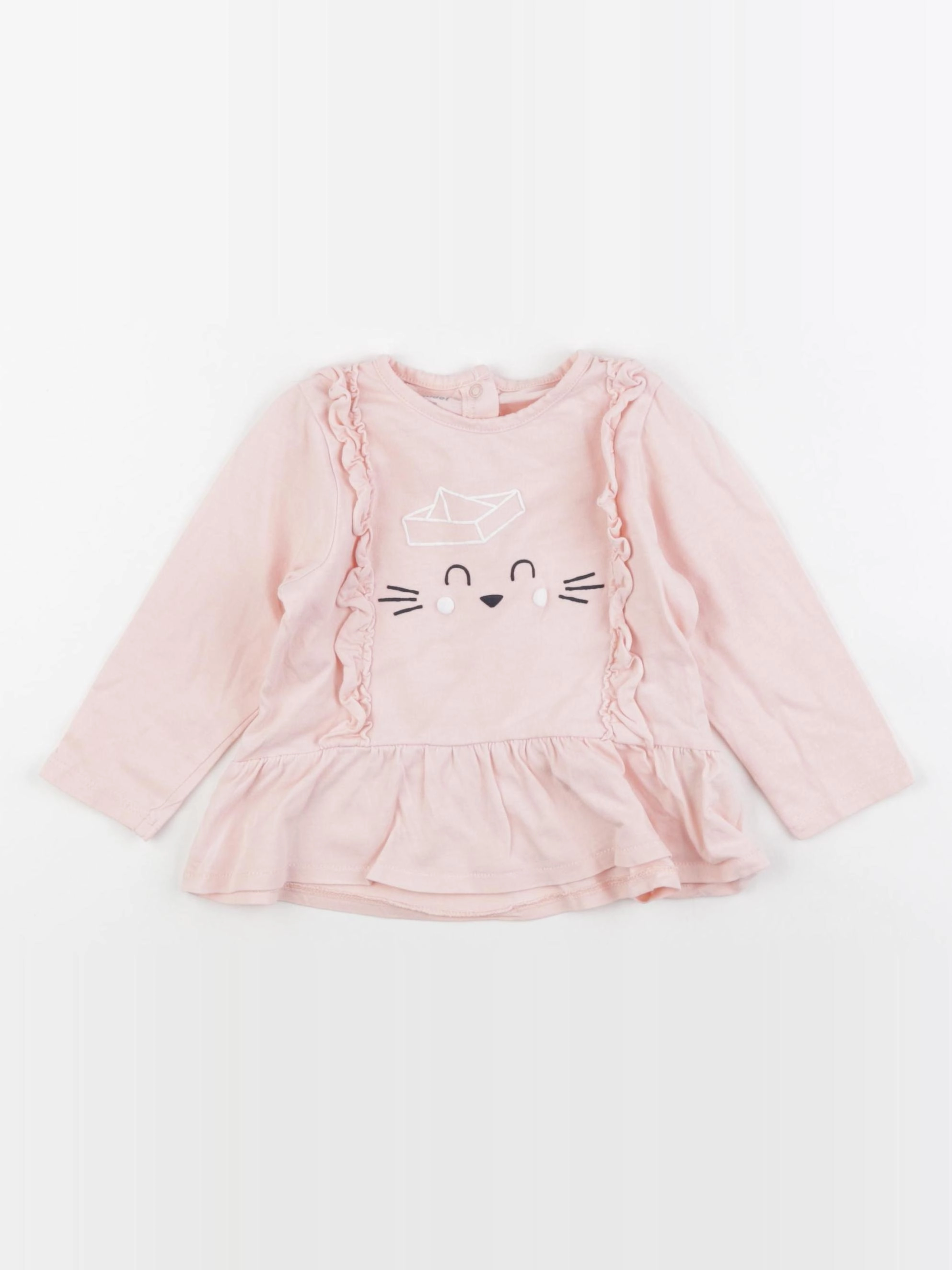 Vertbaudet - tee-shirt rose - 18 mois
