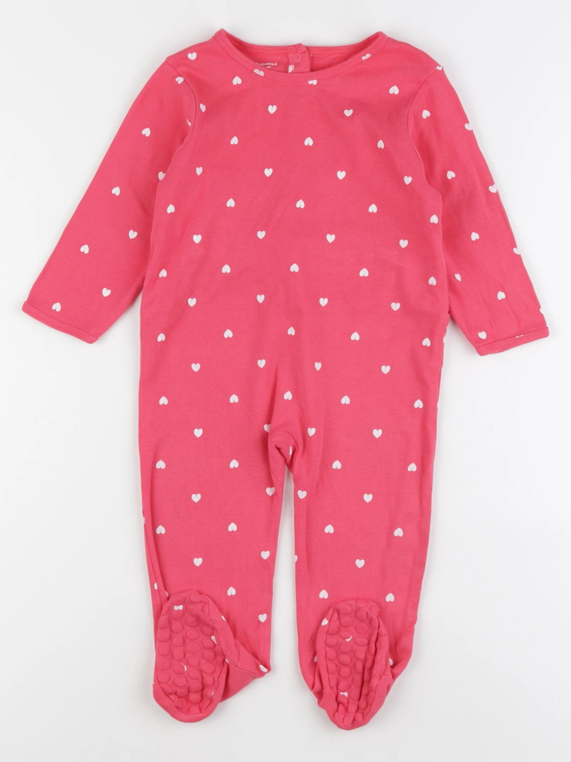 Vertbaudet - pyjama coton rose - 18 mois